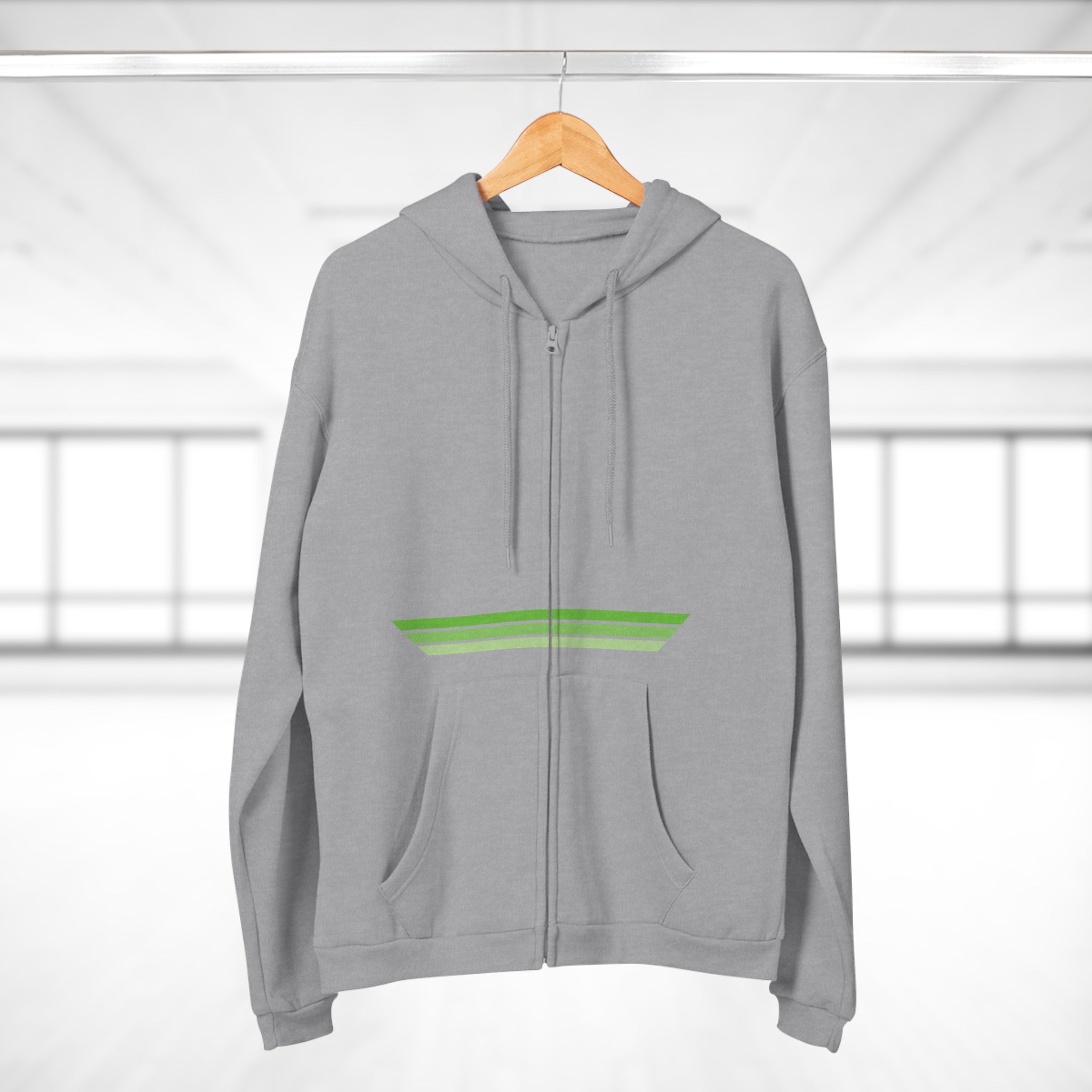 Unisex Hooded Zip Sweatshirt - Lime OG