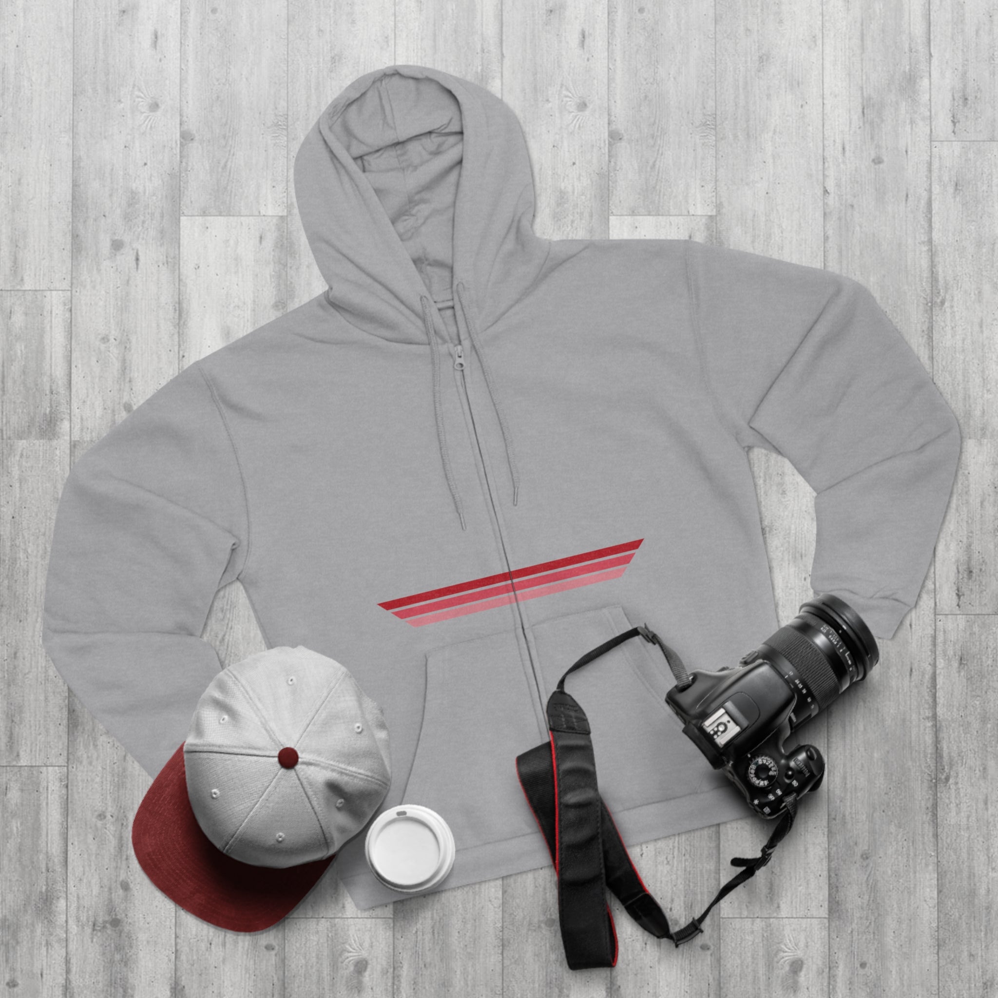 Unisex Hooded Zip Sweatshirt - Trainwreck