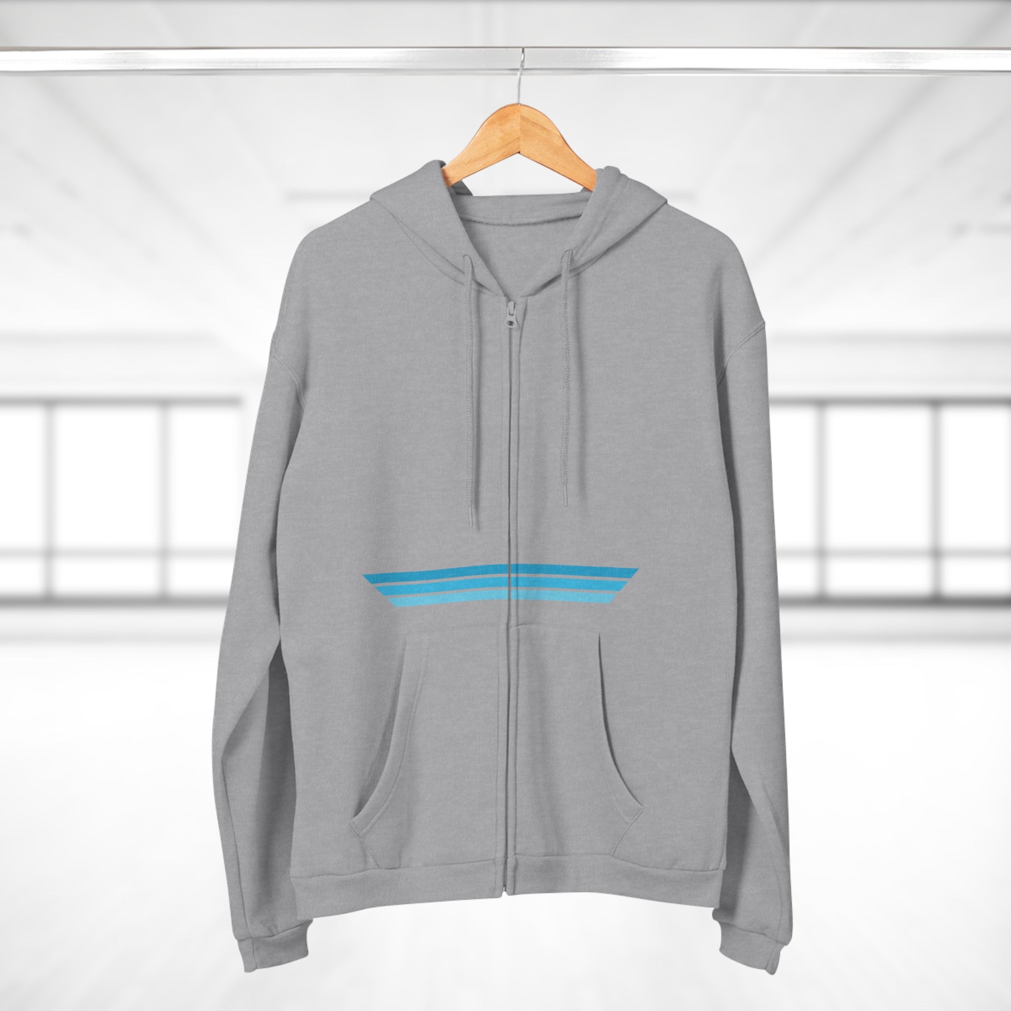 Unisex Hooded Zip Sweatshirt - Cotton Candy