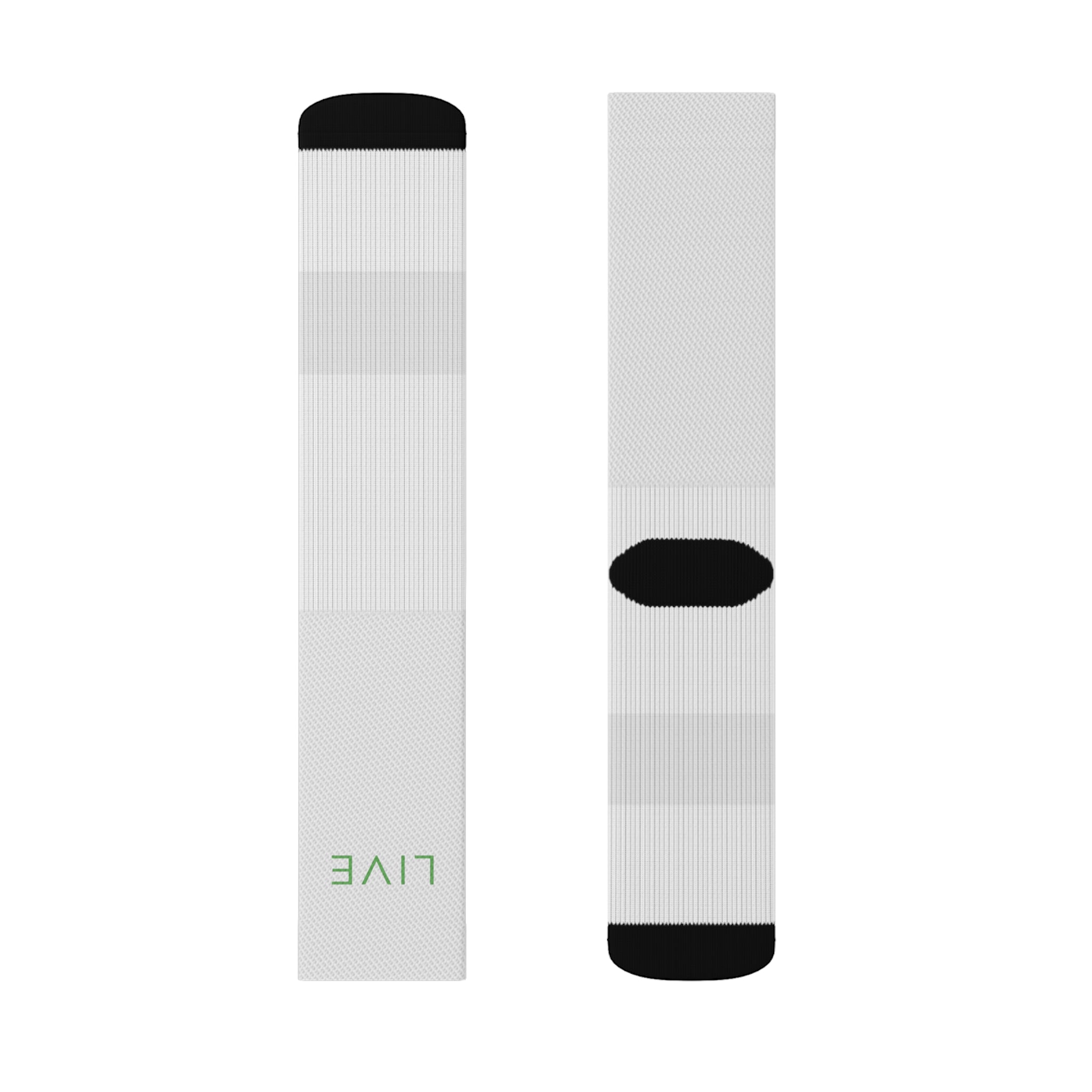 Sublimation Socks - LIVE (White)