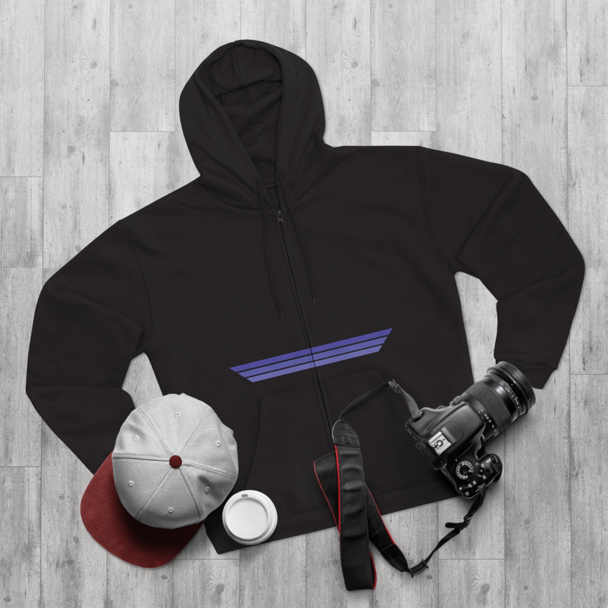 Unisex Hooded Zip Sweatshirt - Blackberry Kush