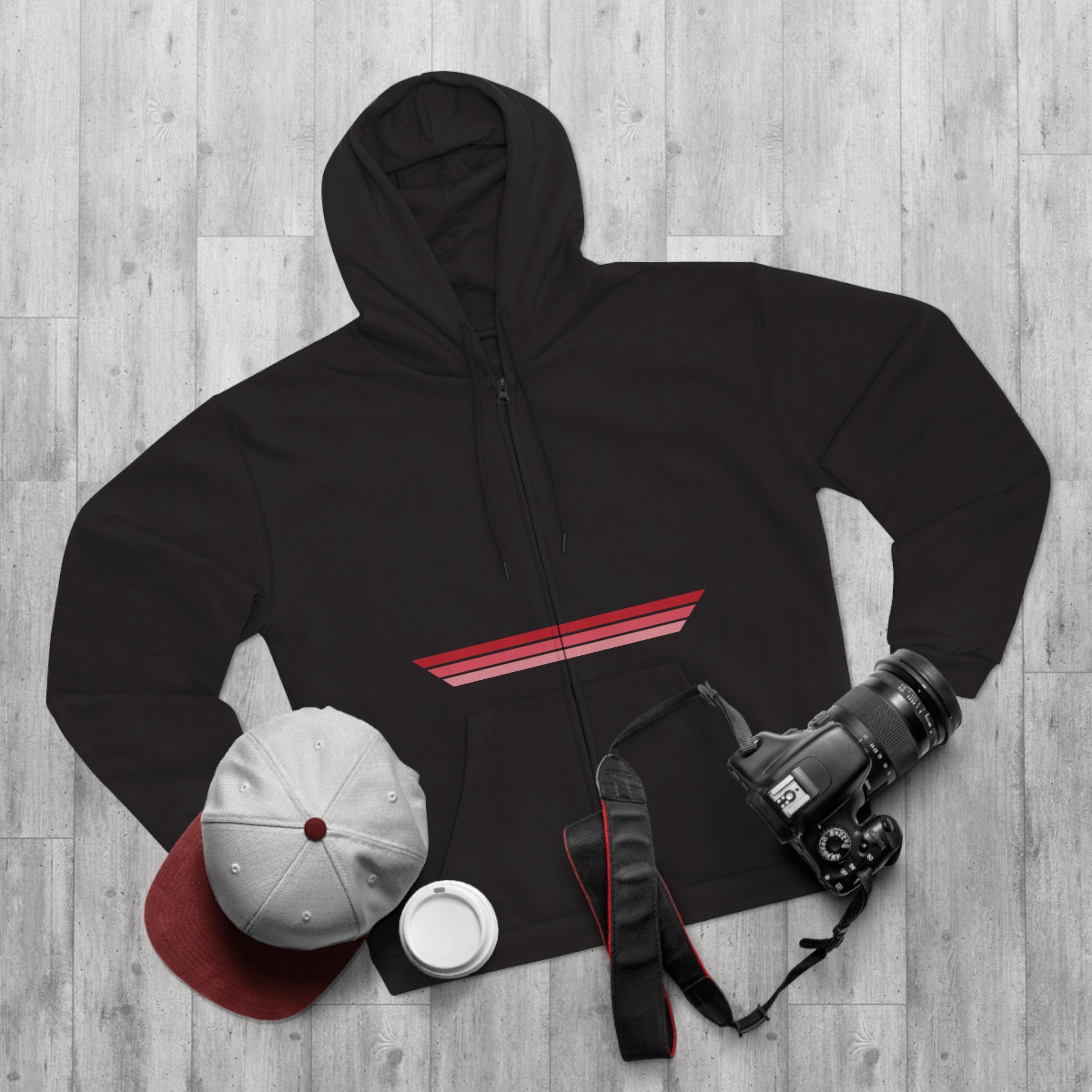 Unisex Hooded Zip Sweatshirt - Trainwreck