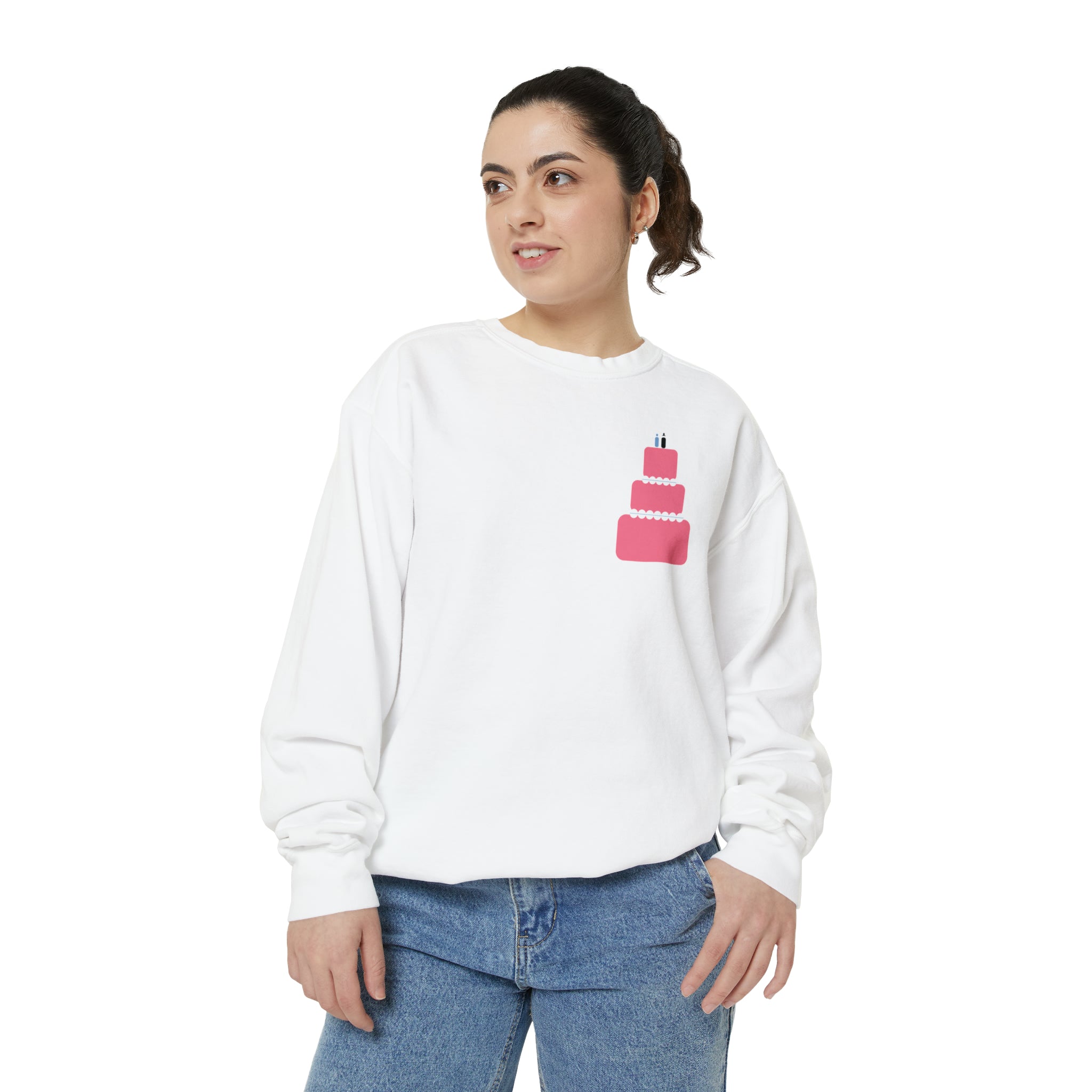 Unisex Dyed Sweatshirt - Wedding Cake