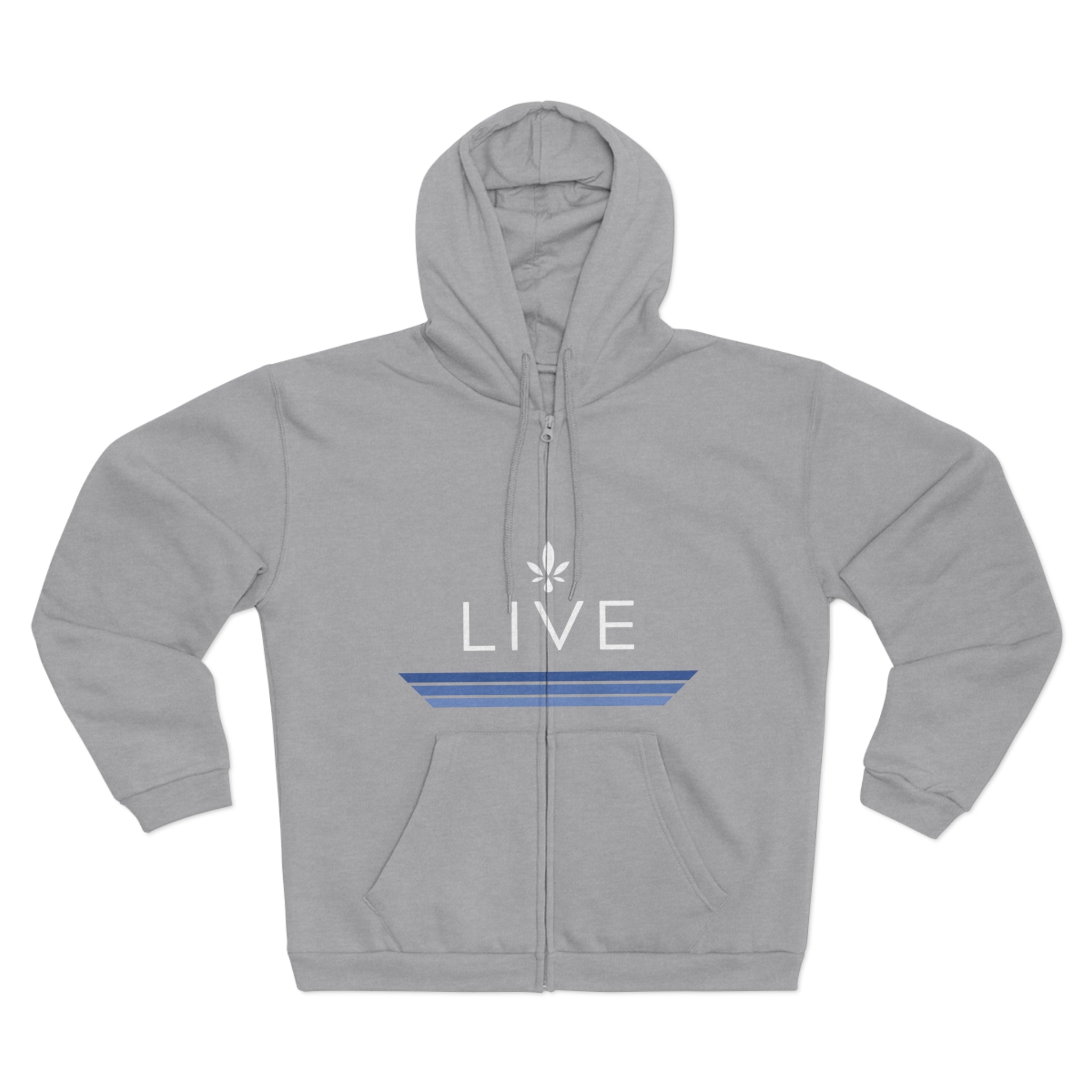 Unisex Hooded Zip Sweatshirt - Blueberry KUSH