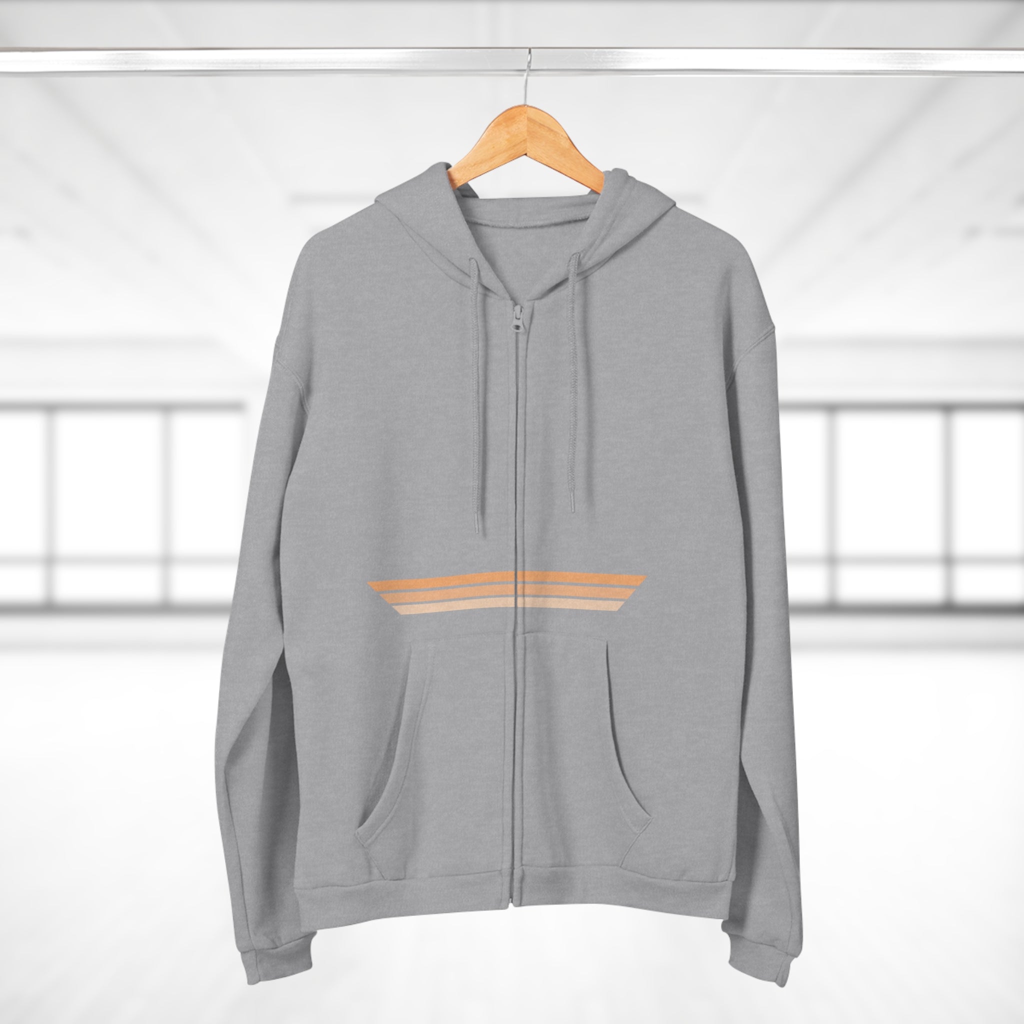 Unisex Hooded Zip Sweatshirt - Wedding Cake