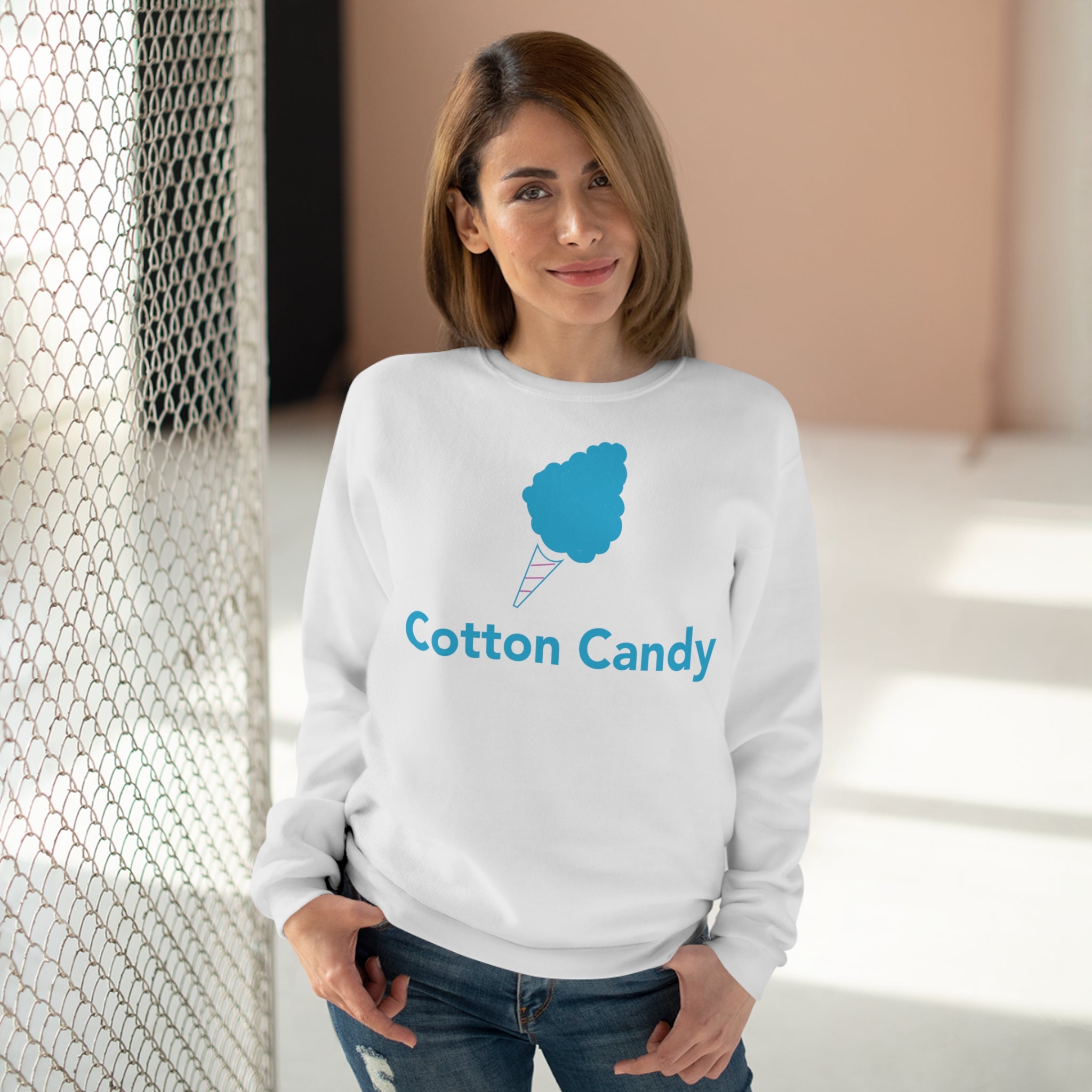 Unisex Crew Neck Sweatshirt - Cotton Candy