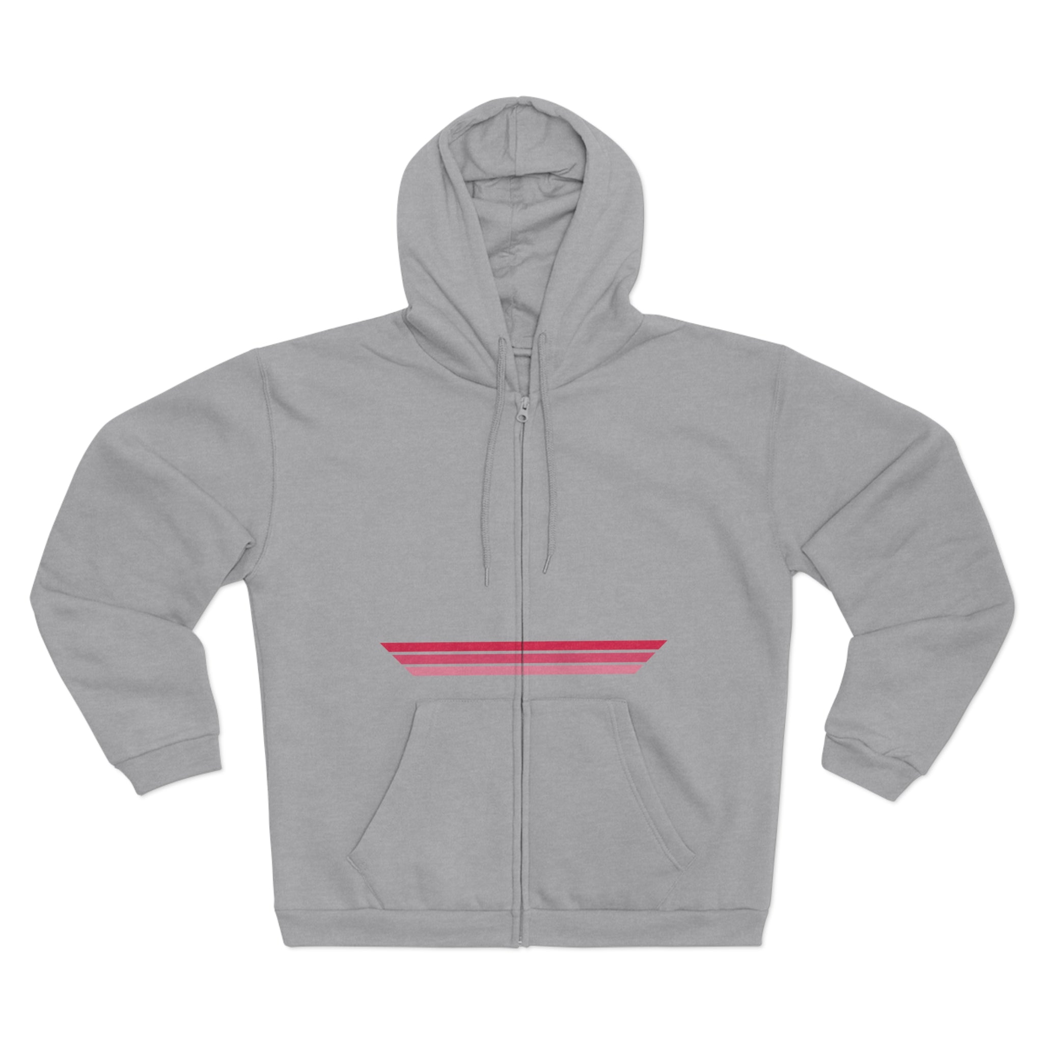 Unisex Hooded Zip Sweatshirt - Sour Cherry