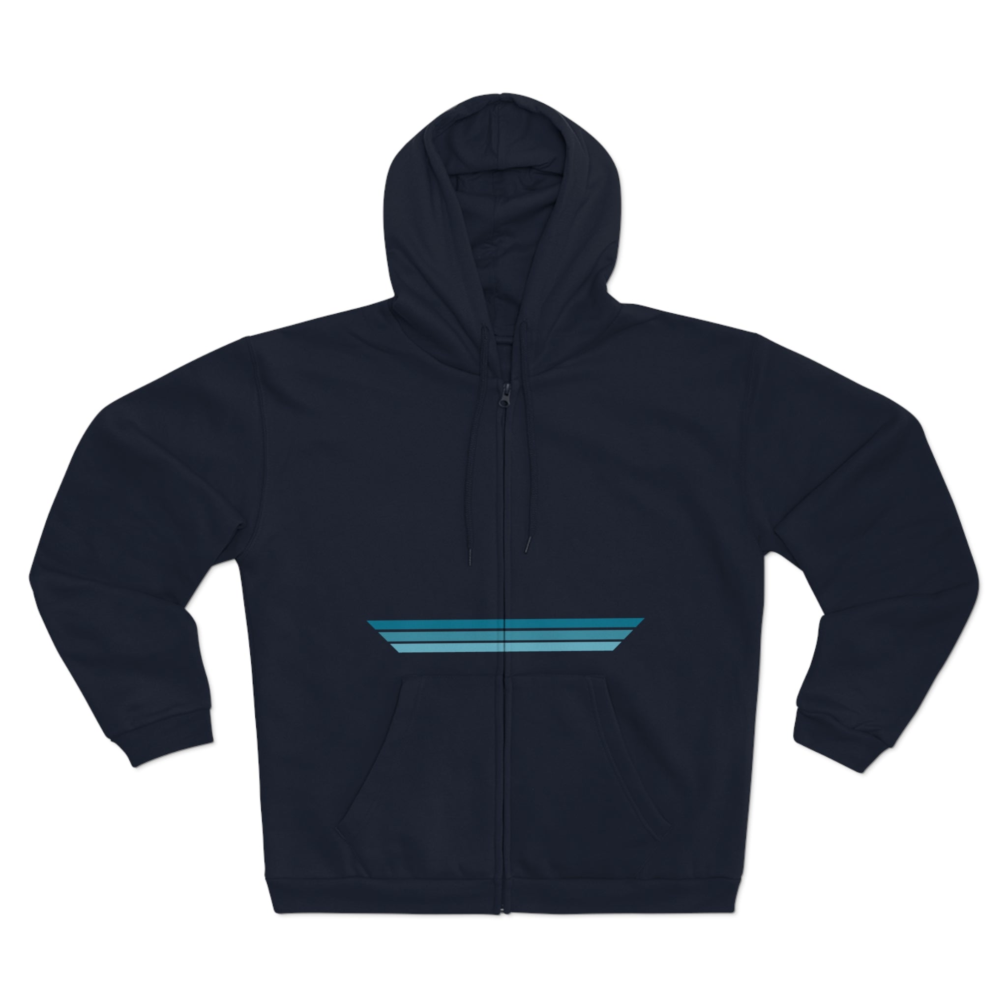 Unisex Hooded Zip Sweatshirt - Blue Dream