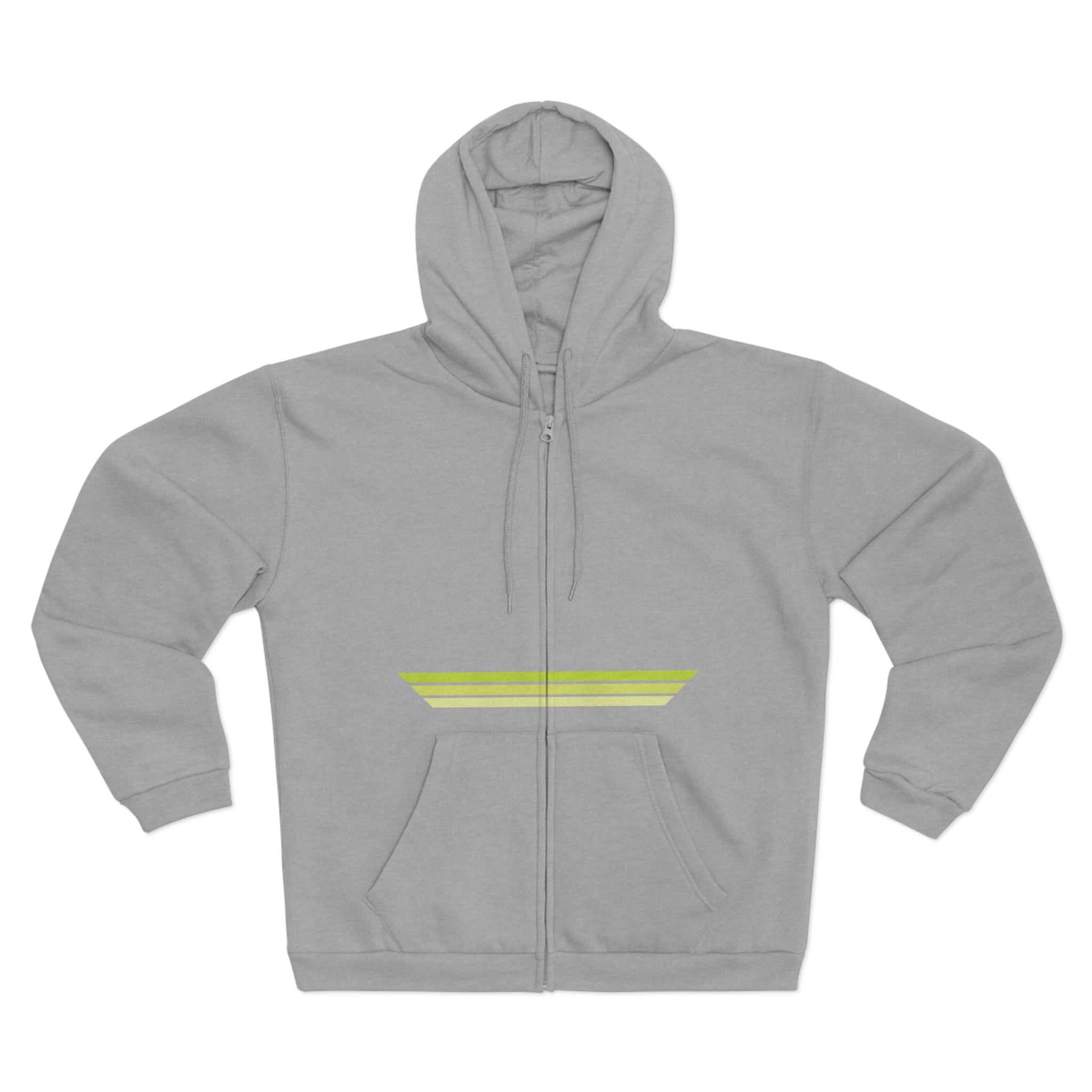 Unisex Hooded Zip Sweatshirt - Green Crack