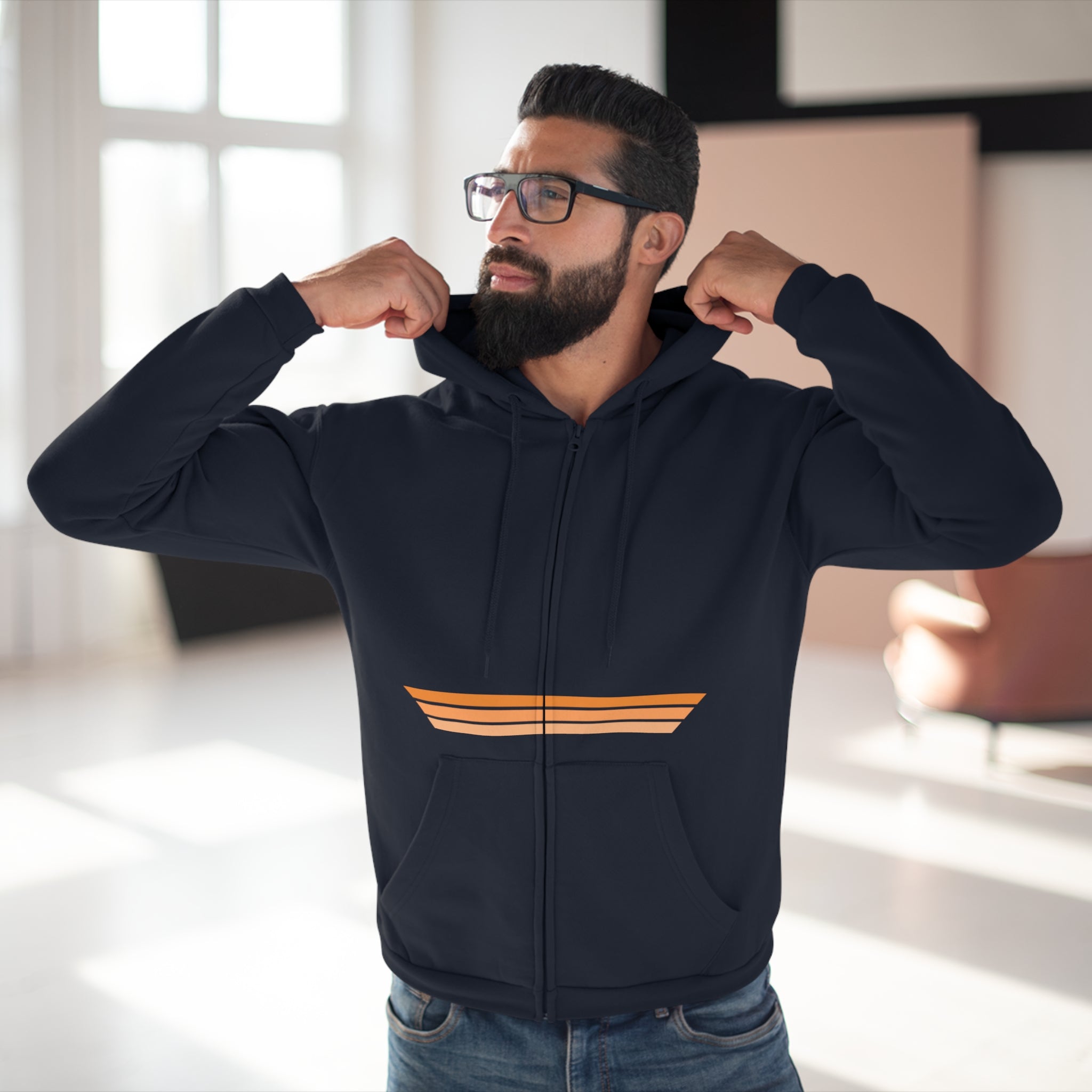 Unisex Hooded Zip Sweatshirt - GG4