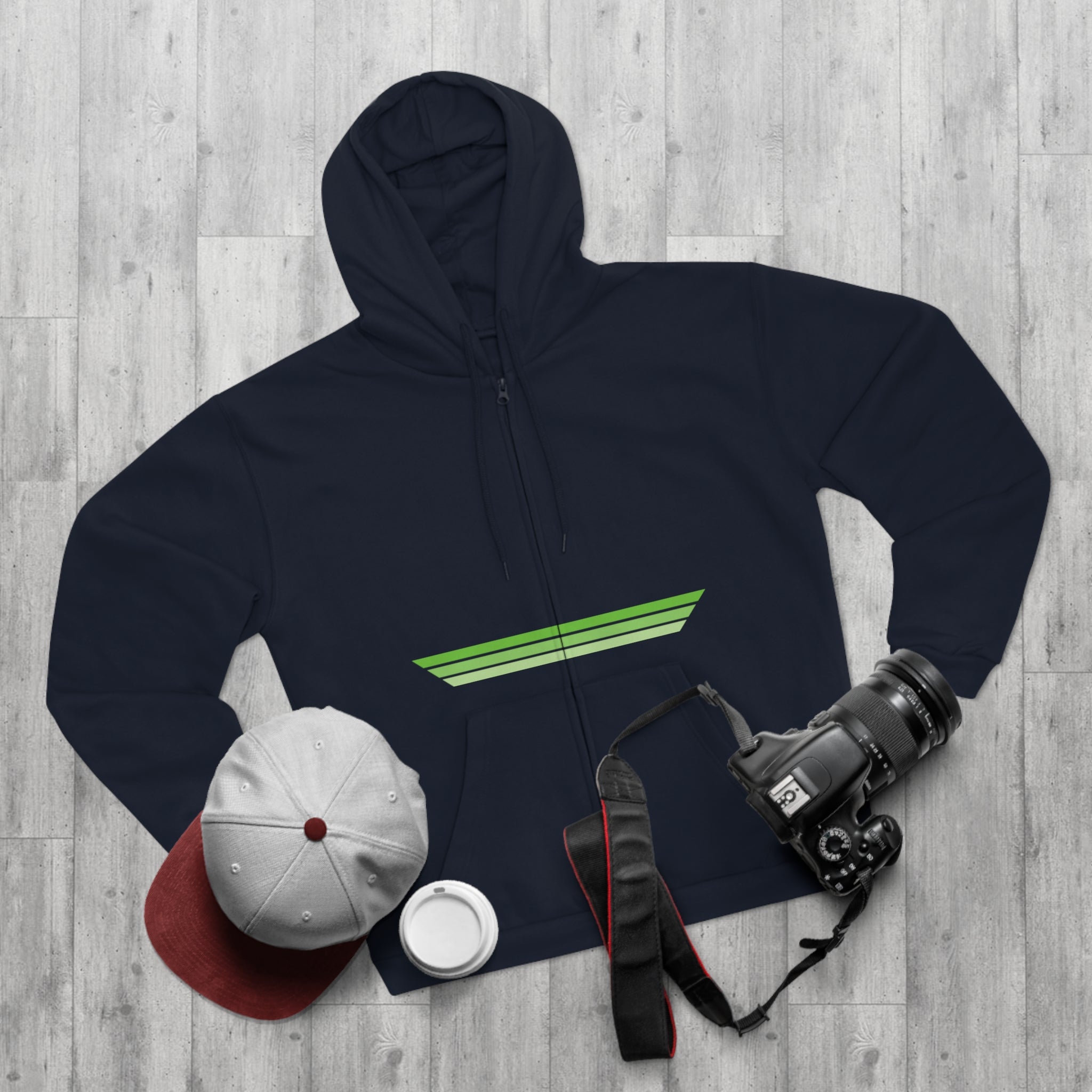 Unisex Hooded Zip Sweatshirt - Lime OG