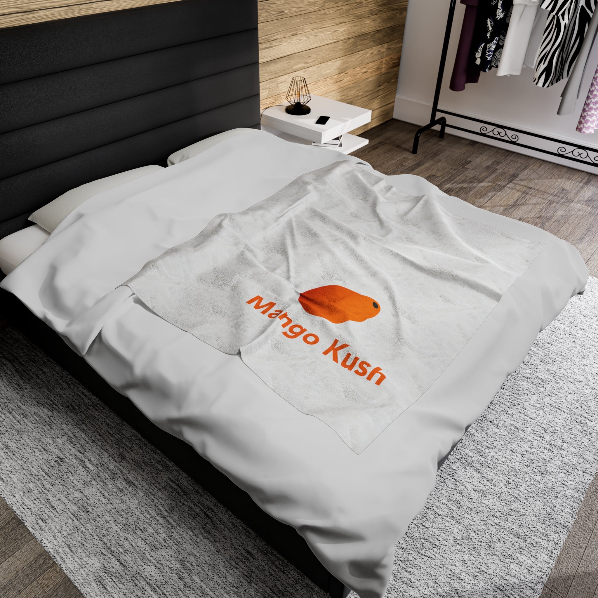 Velveteen Plush Blanket - Mango Kush