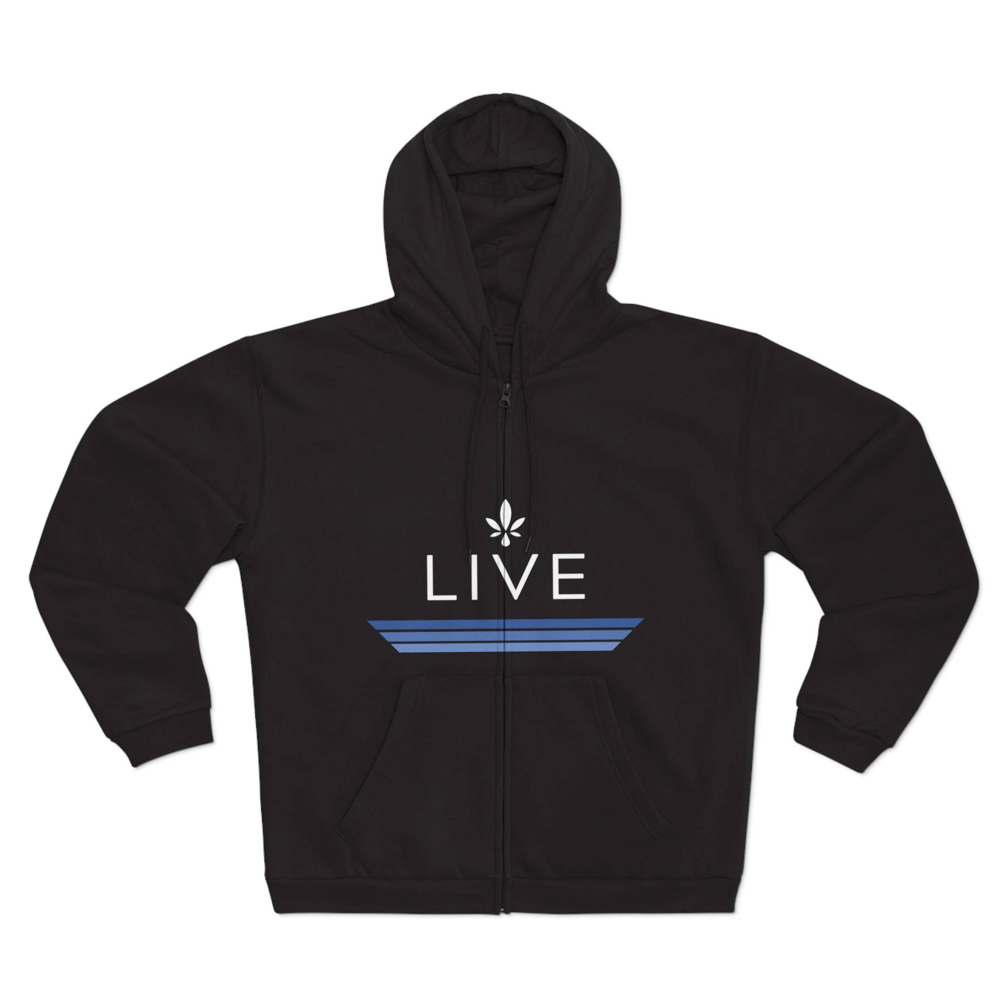 Unisex Hooded Zip Sweatshirt - Blueberry KUSH