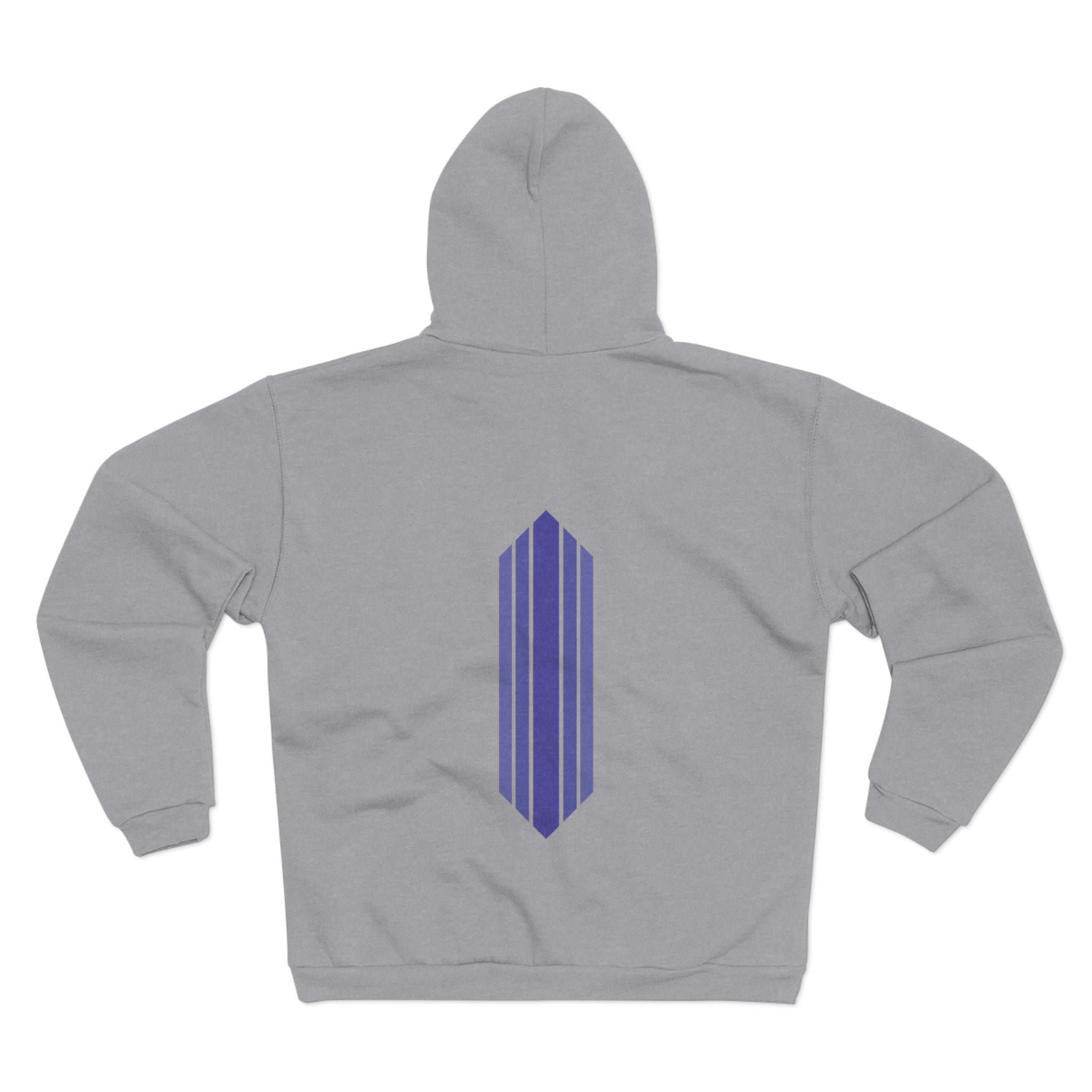 Unisex Hooded Zip Sweatshirt - Blackberry Kush