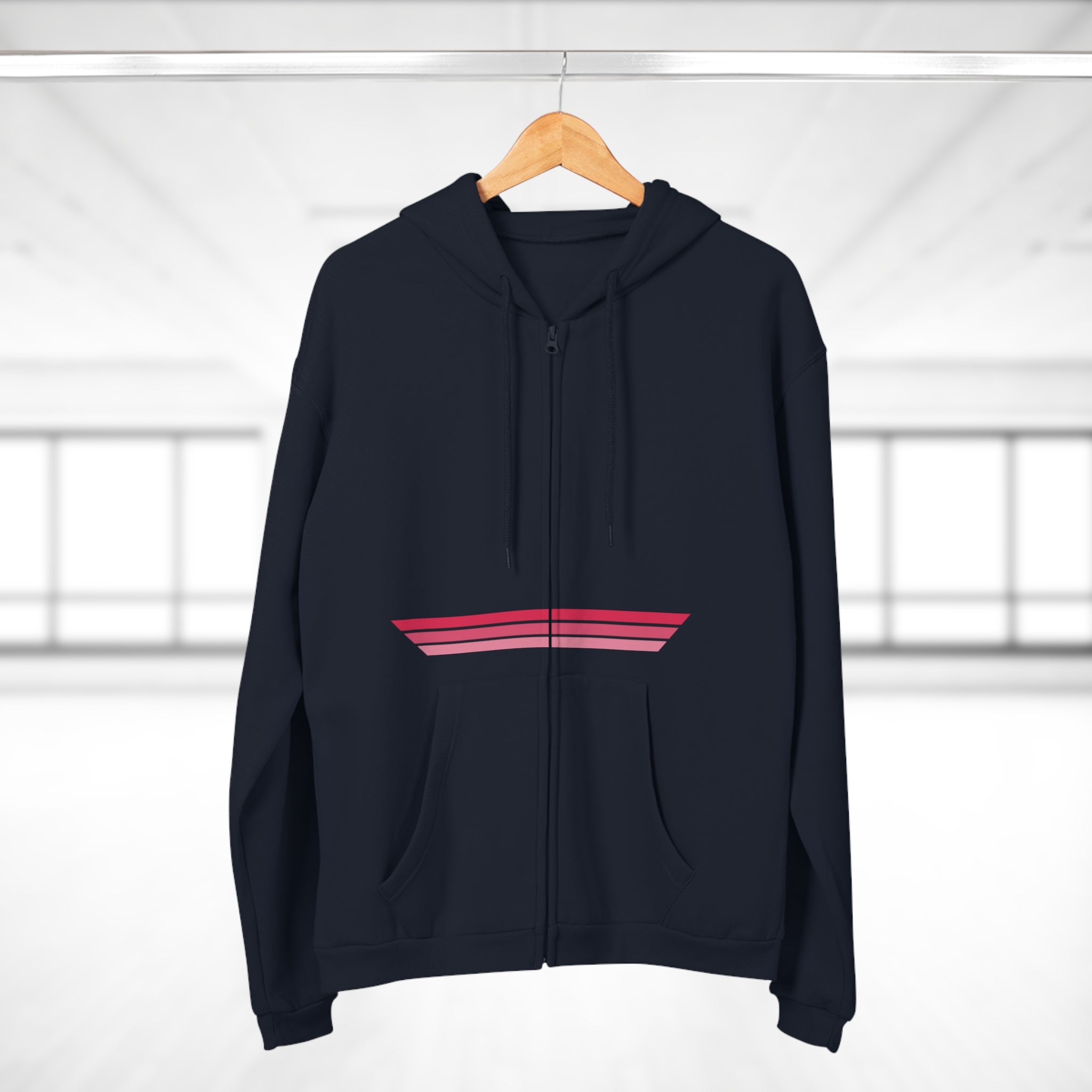 Unisex Hooded Zip Sweatshirt - Sour Cherry