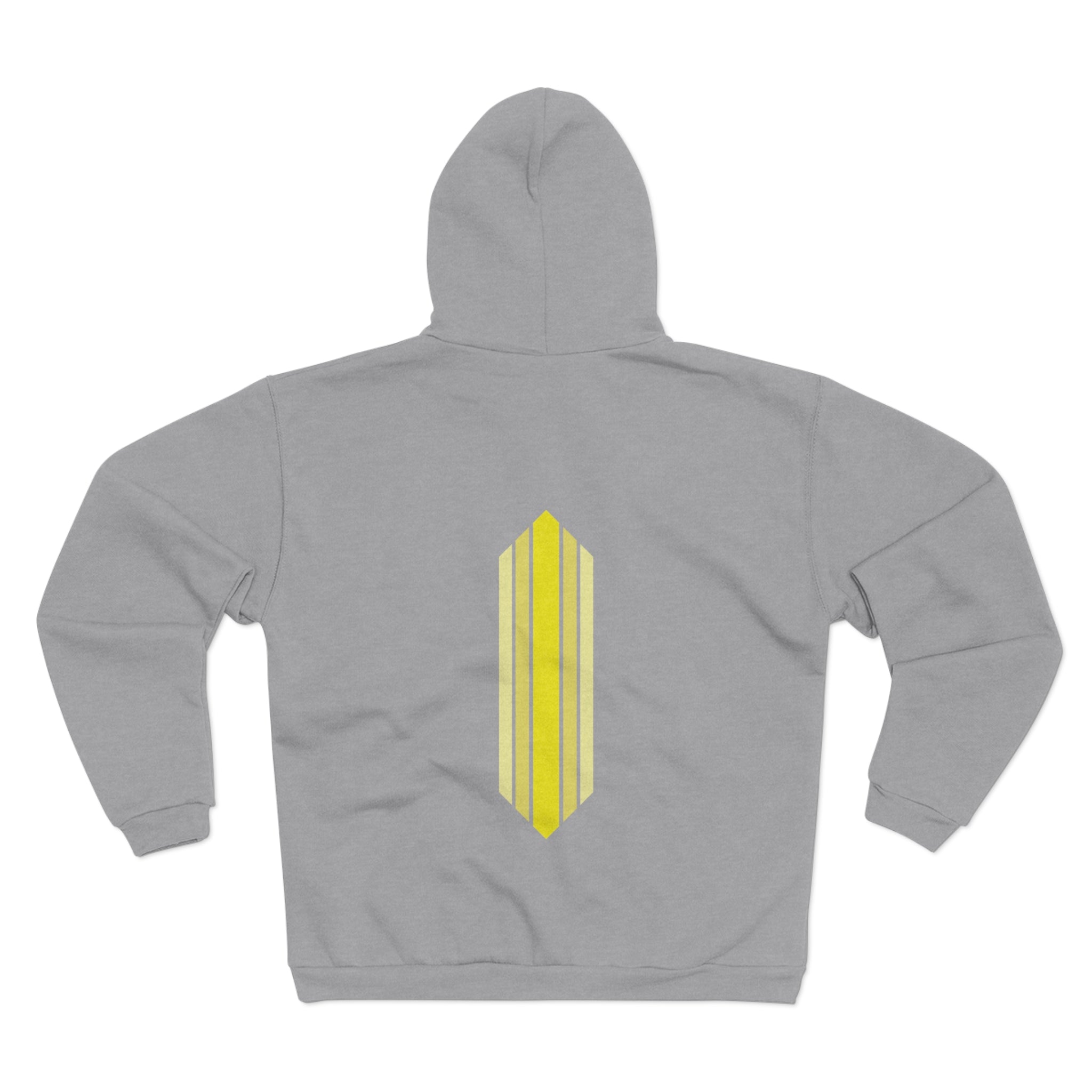 Unisex Hooded Zip Sweatshirt - Lemon Skunk