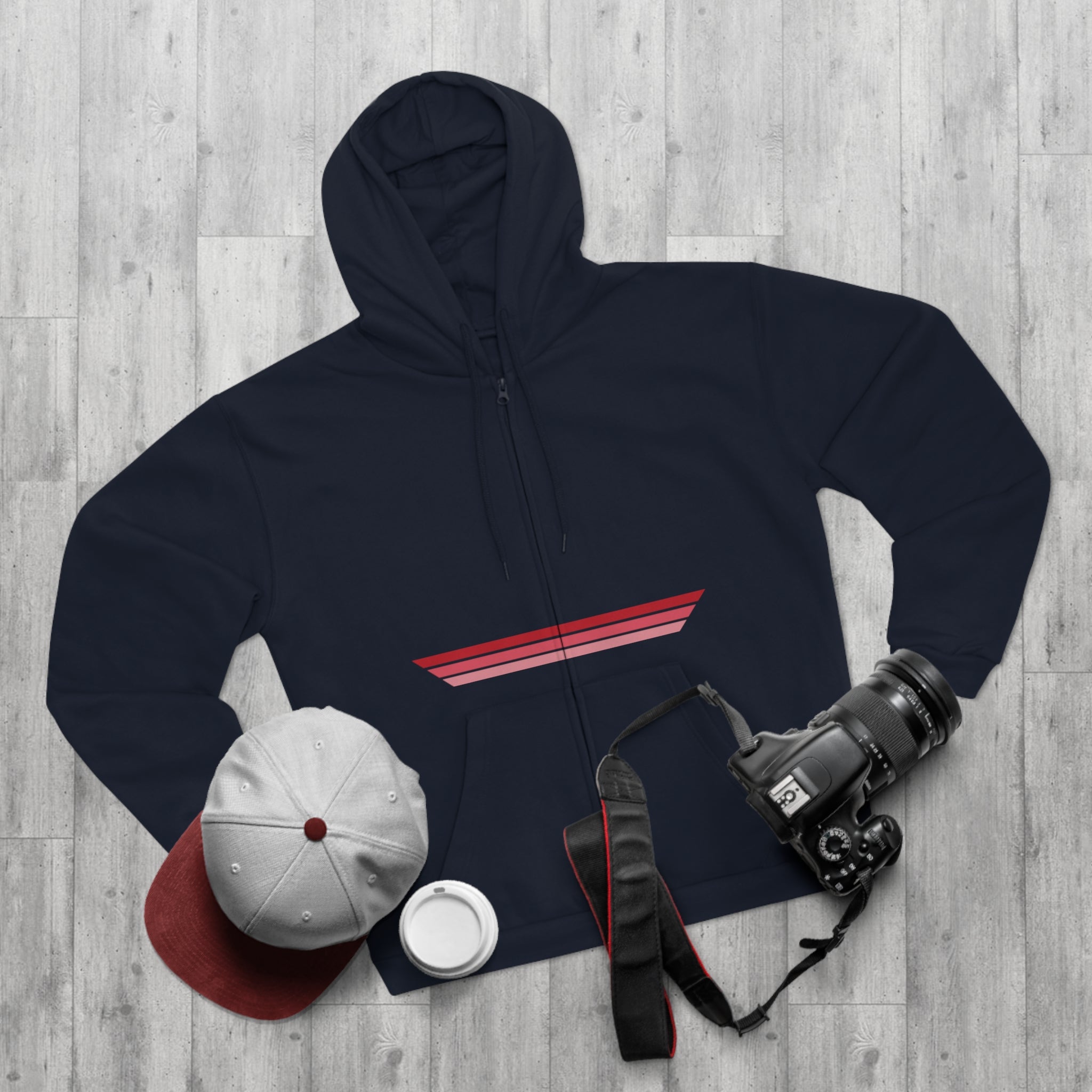 Unisex Hooded Zip Sweatshirt - Trainwreck