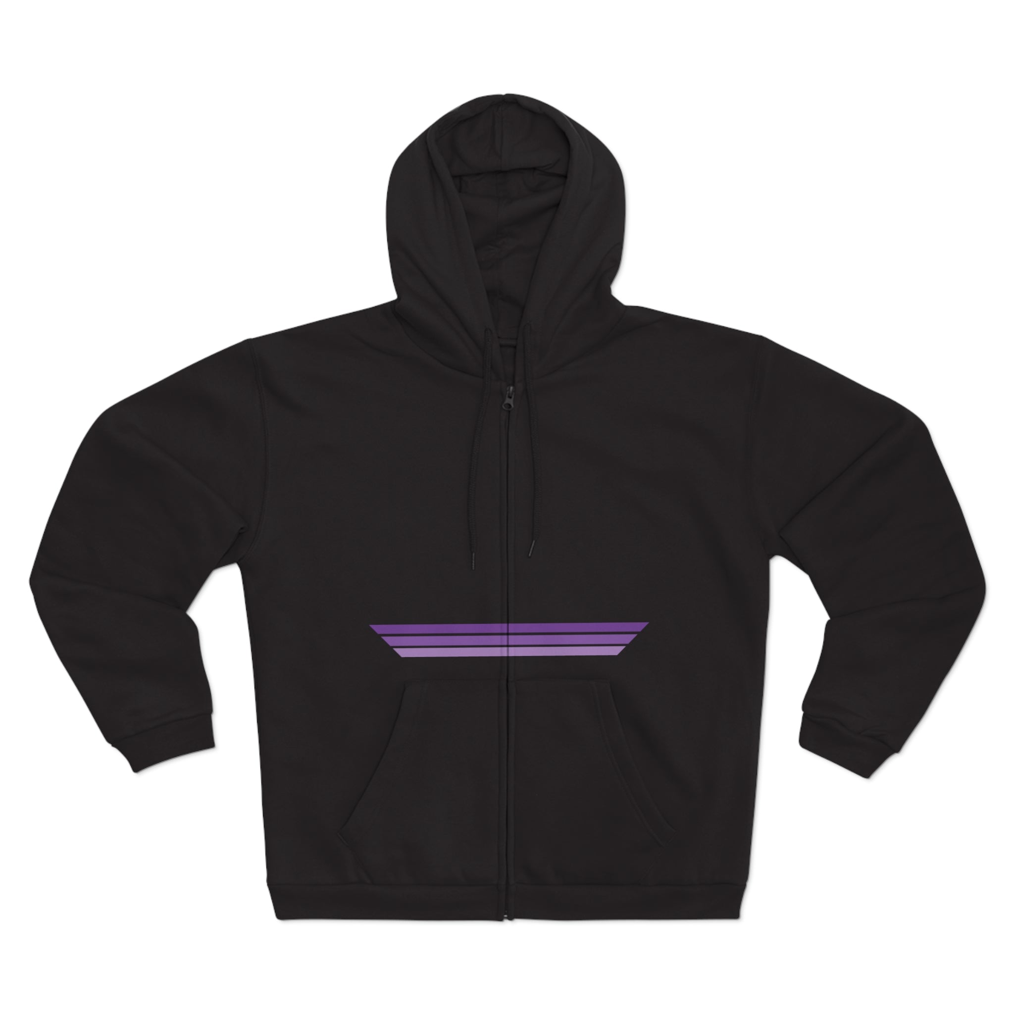 Unisex Hooded Zip Sweatshirt - Grape Ape