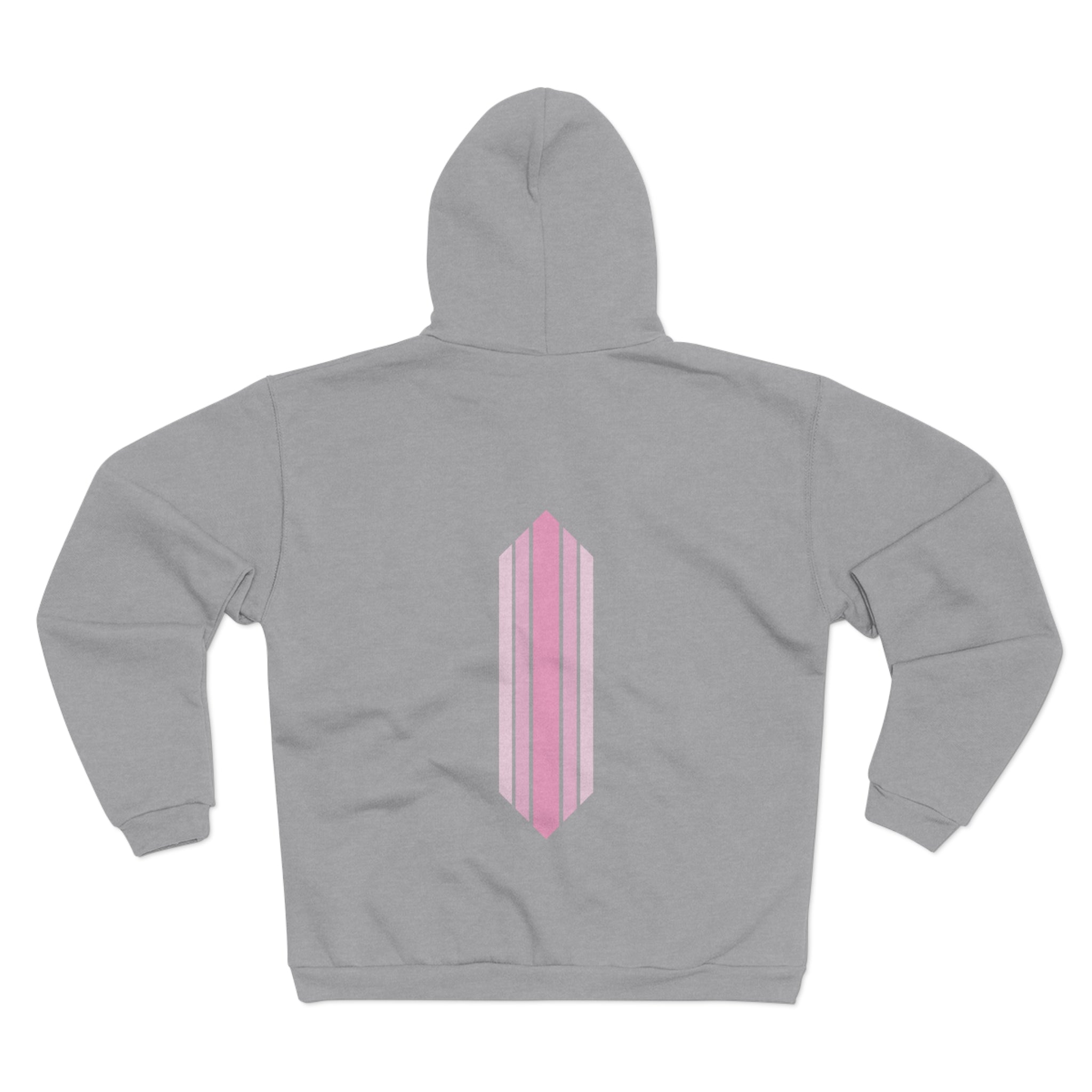 Unisex Hooded Zip Sweatshirt - Bubblegum OG