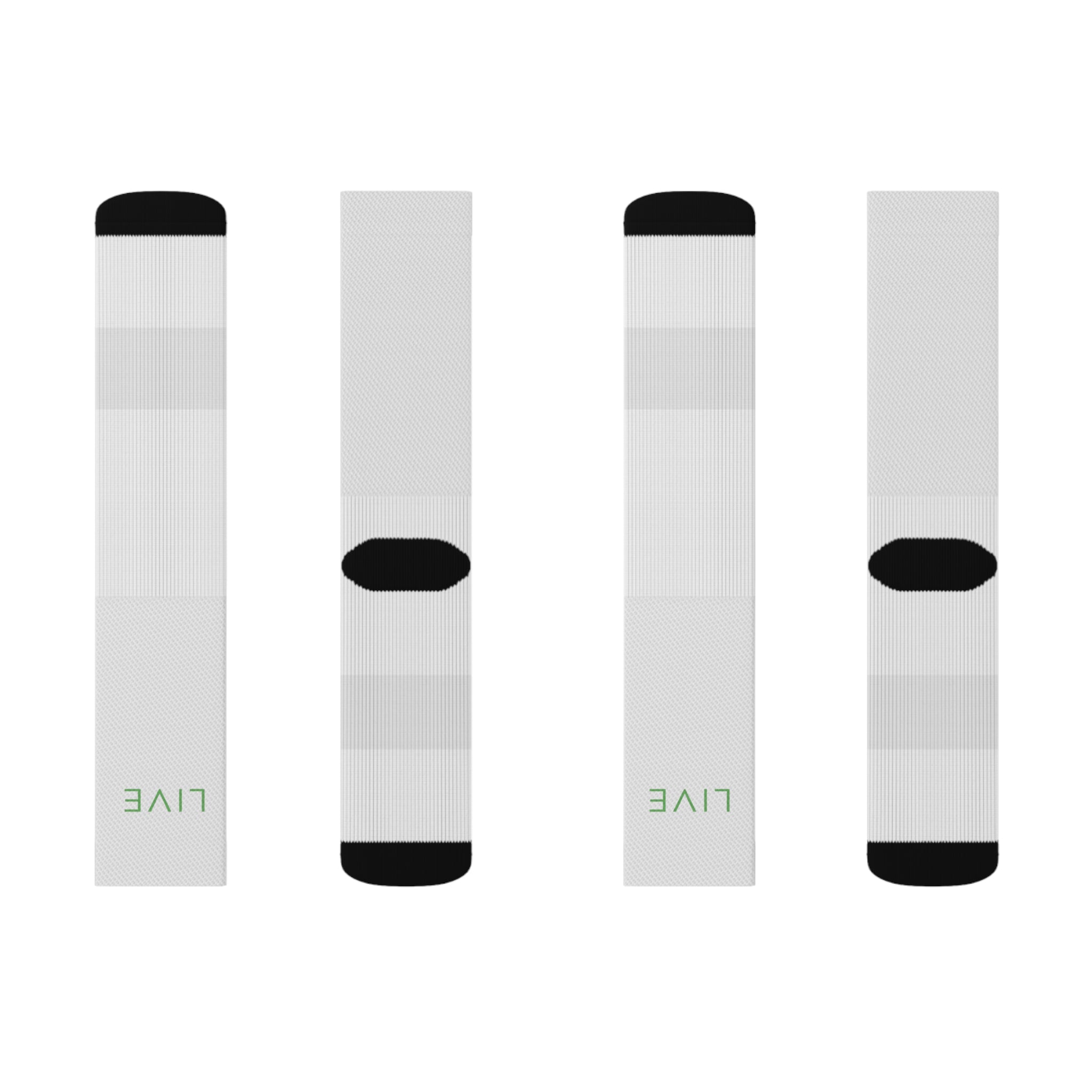 Sublimation Socks - LIVE (White)