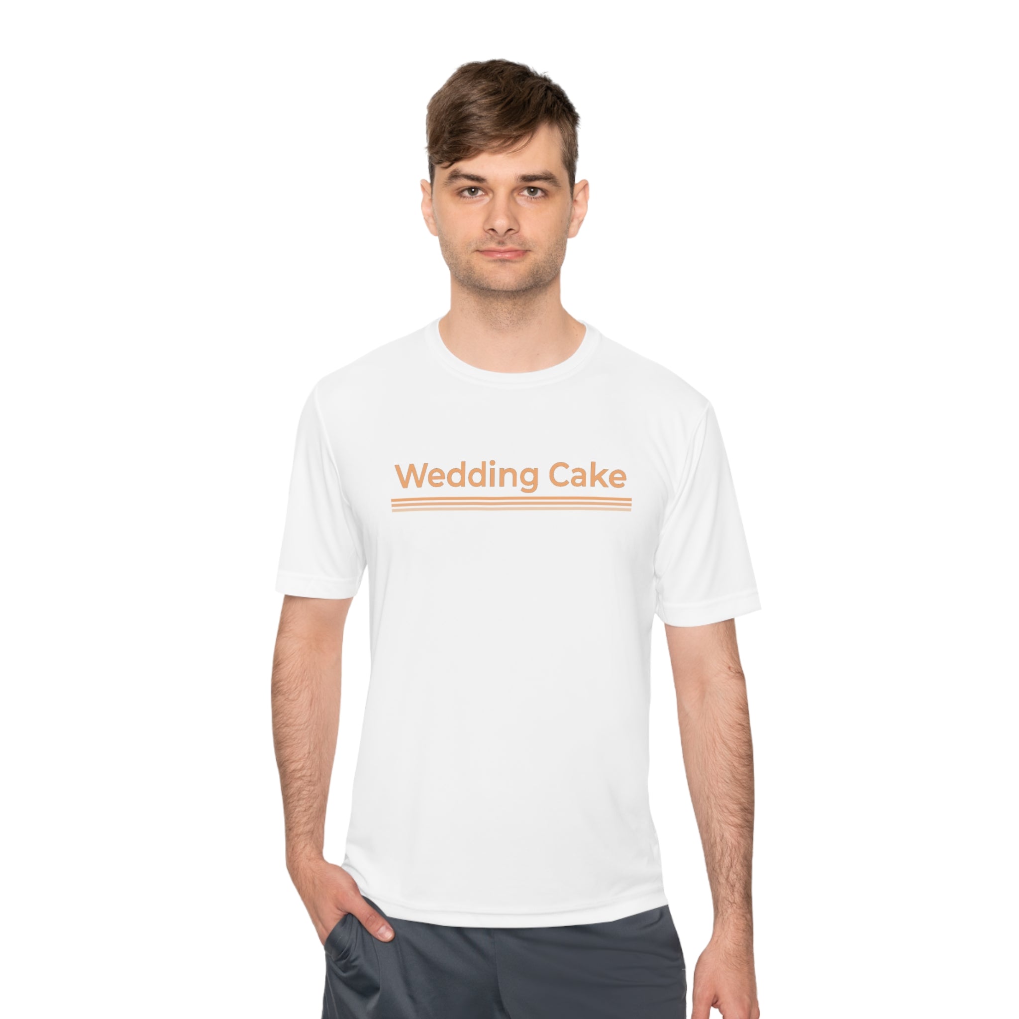 Unisex Moisture Wicking Tee - Wedding Cake