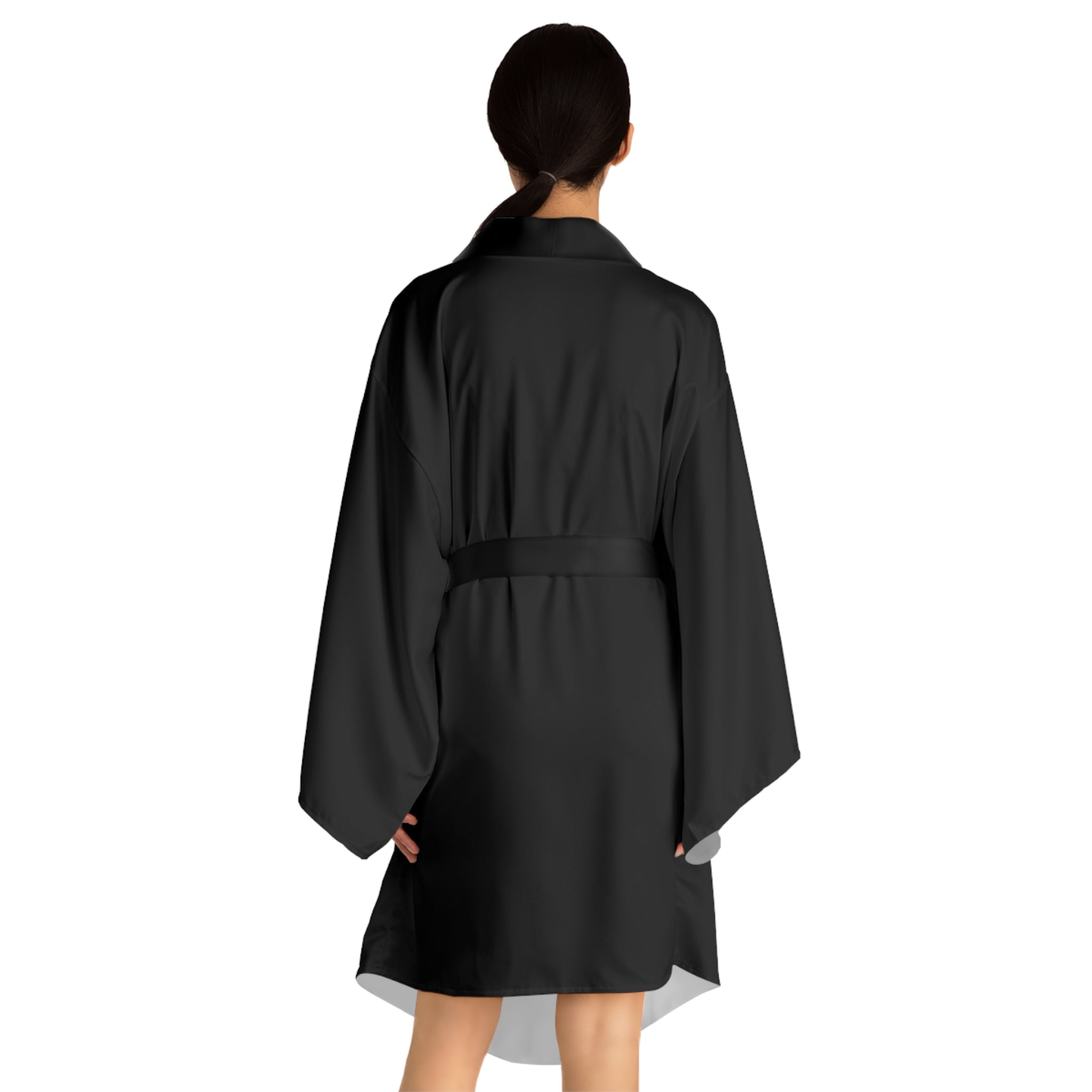 Long Sleeve Kimono Robe - GOLD