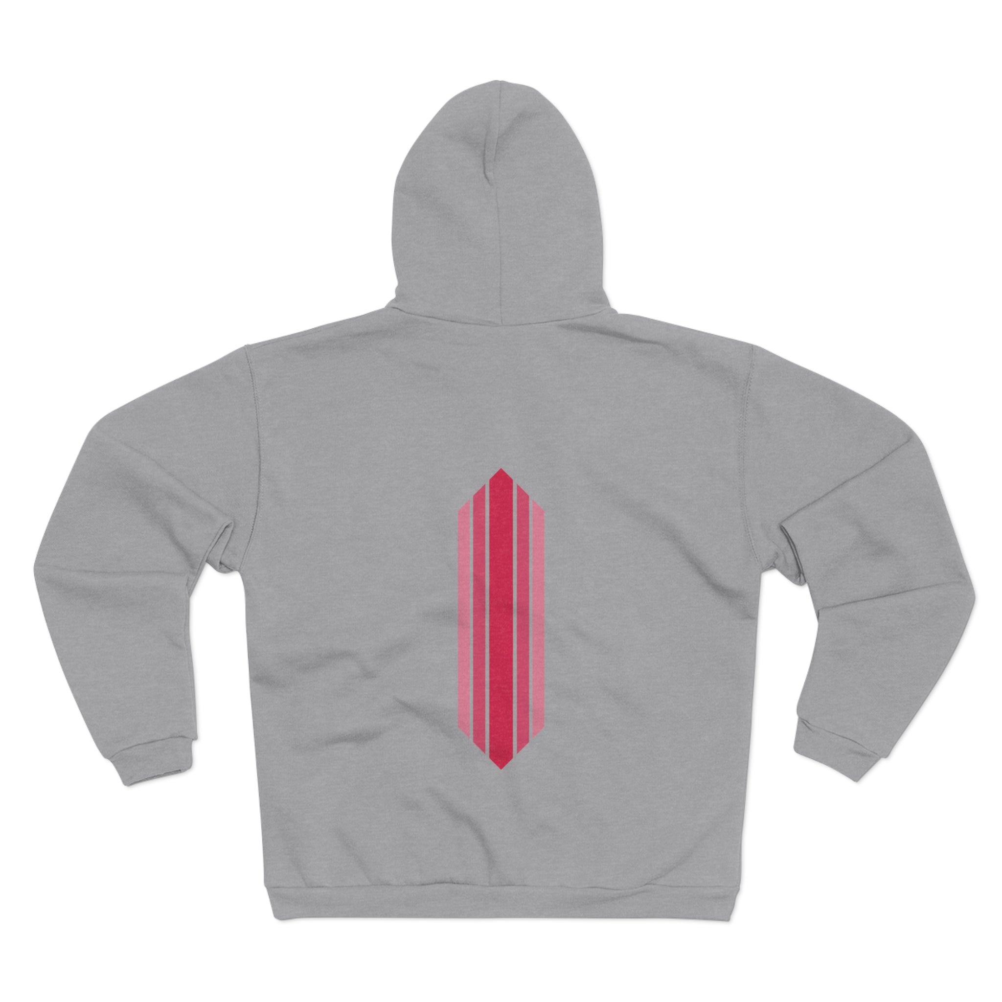 Unisex Hooded Zip Sweatshirt - Sour Cherry