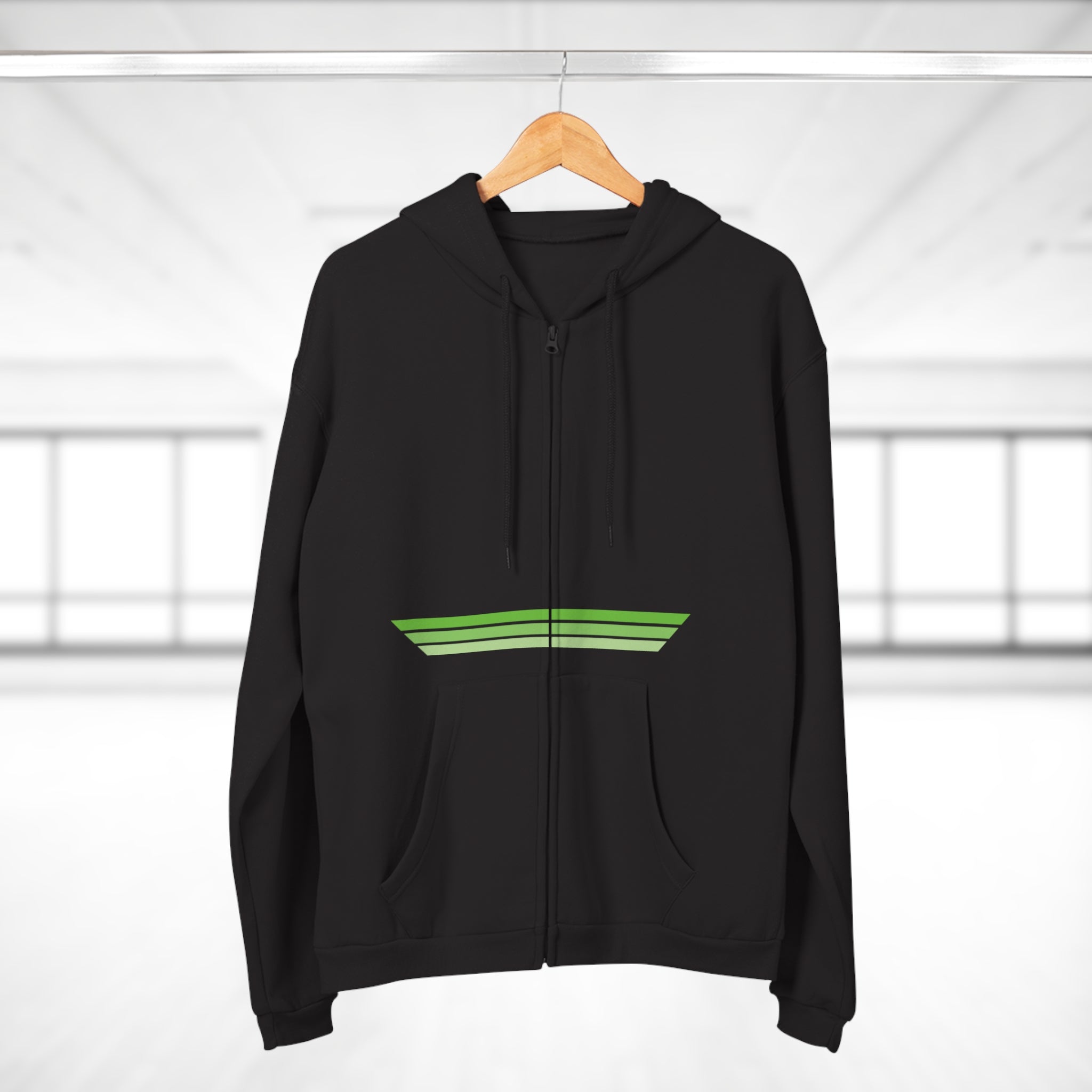 Unisex Hooded Zip Sweatshirt - Lime OG