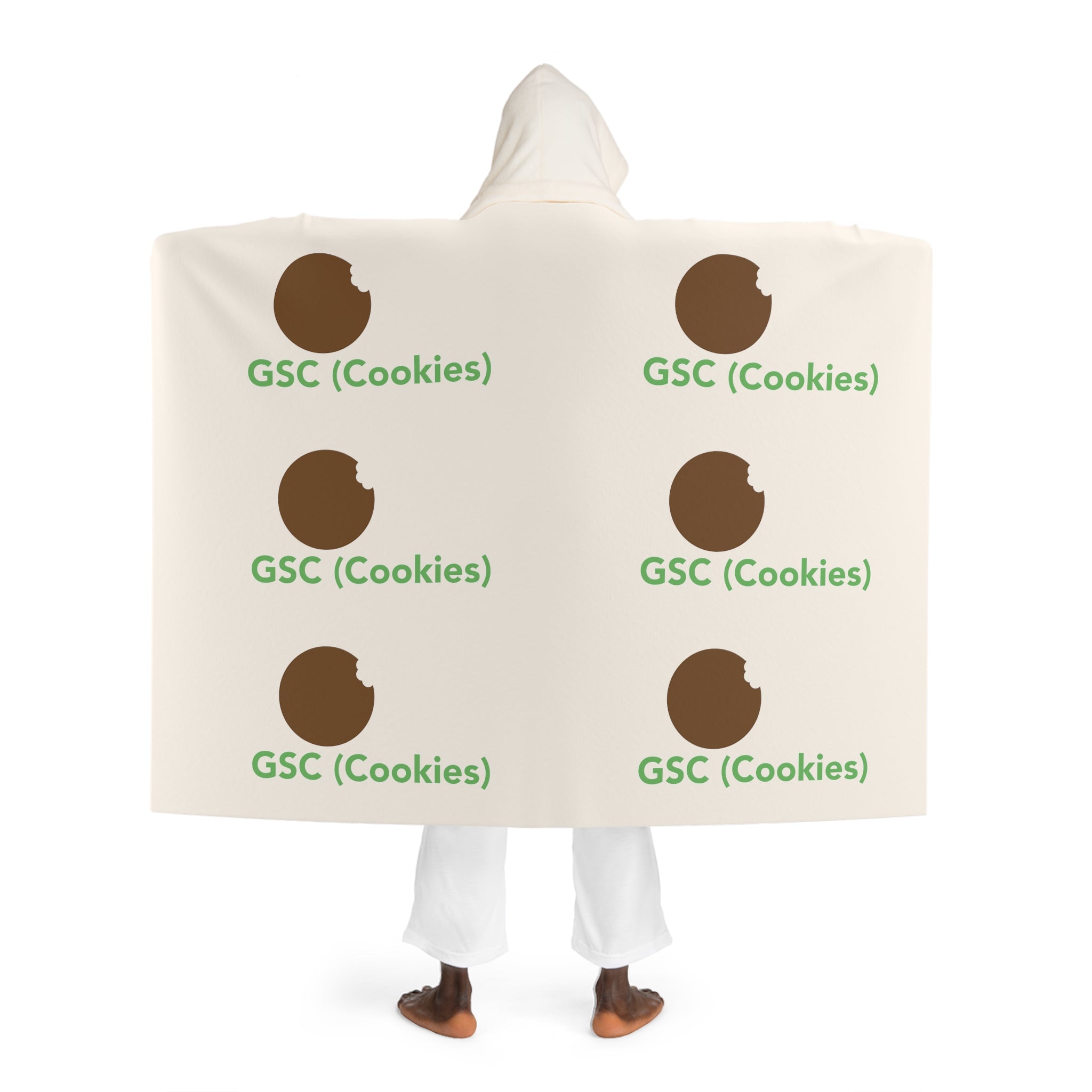 Hooded Sherpa Fleece Blanket - GSC (Cookies)