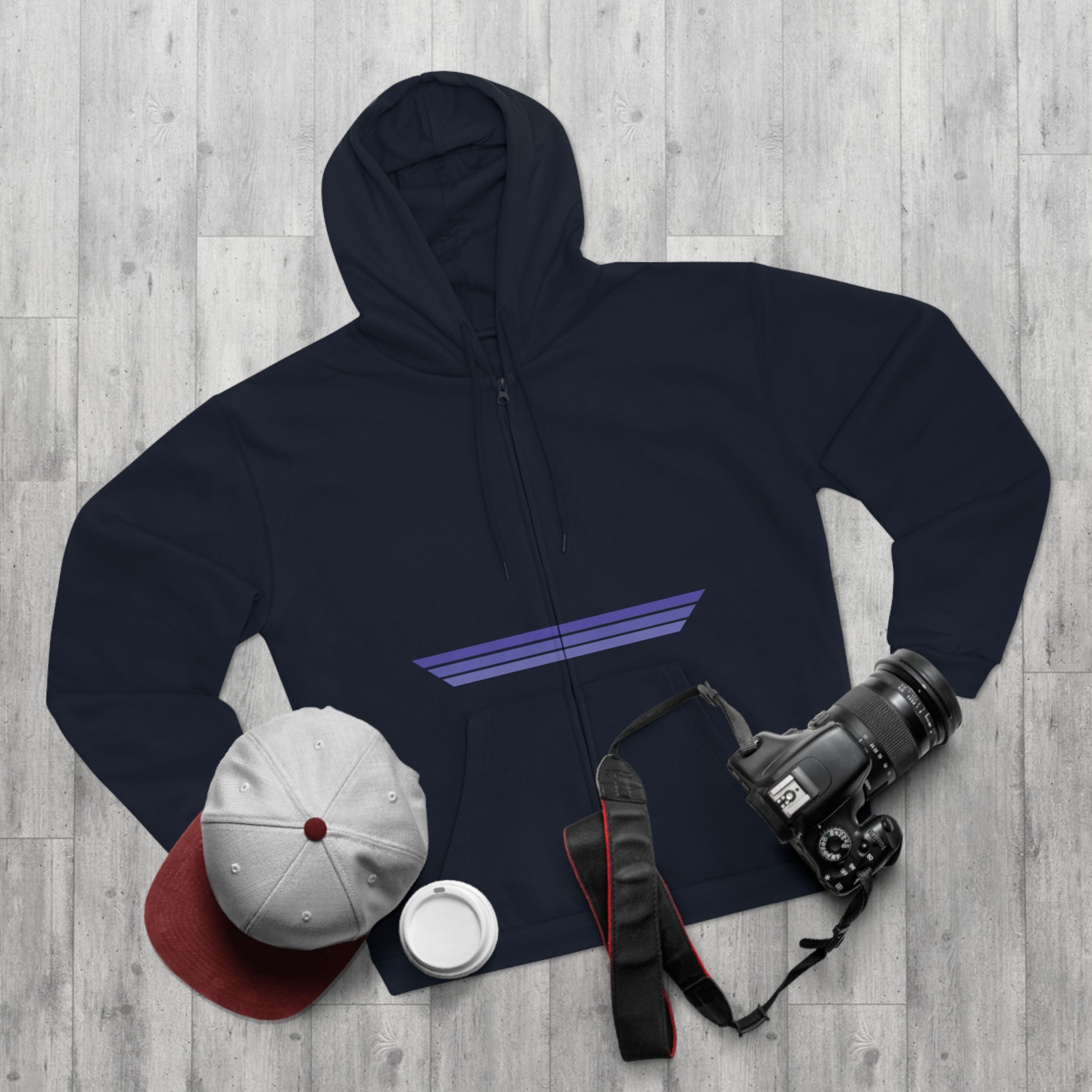 Unisex Hooded Zip Sweatshirt - Blackberry Kush