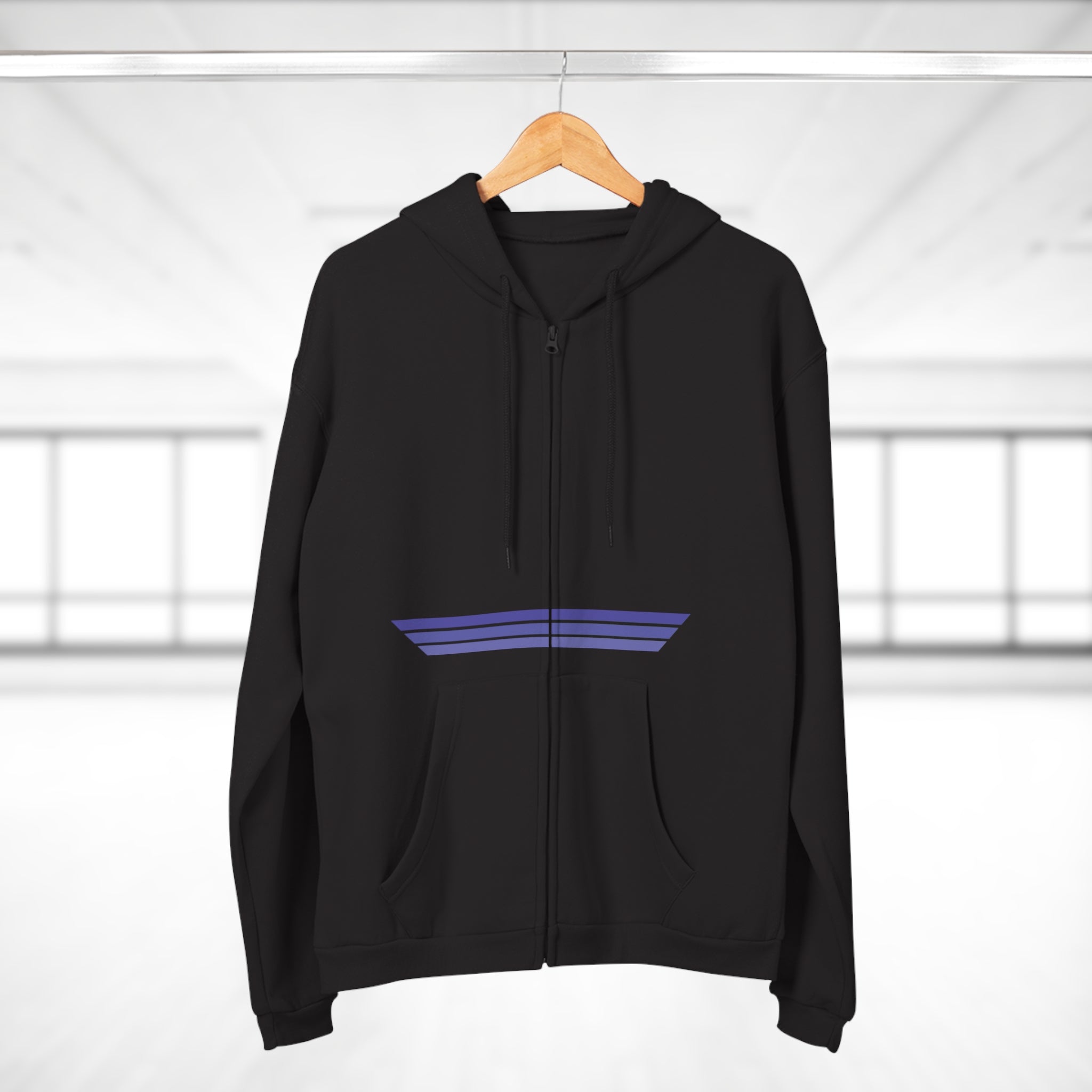 Unisex Hooded Zip Sweatshirt - Blackberry Kush