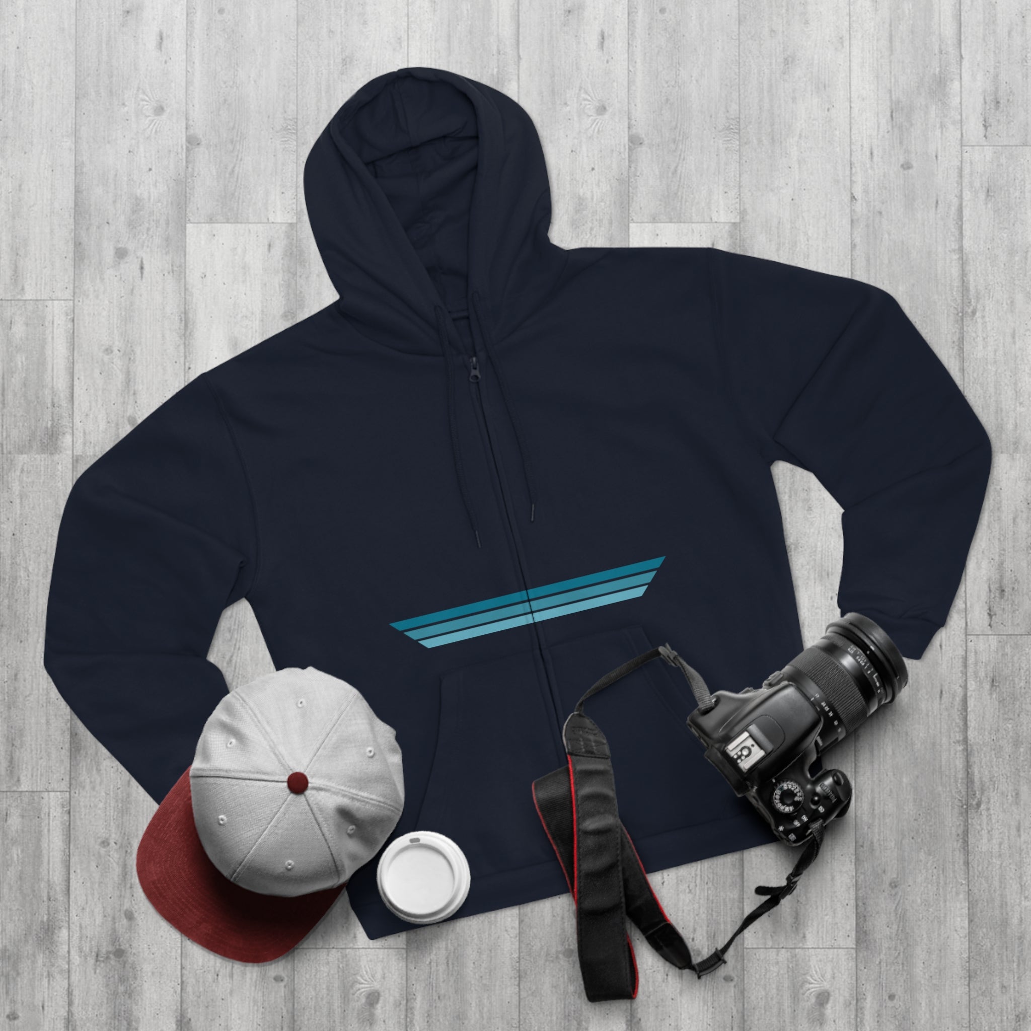 Unisex Hooded Zip Sweatshirt - Blue Dream