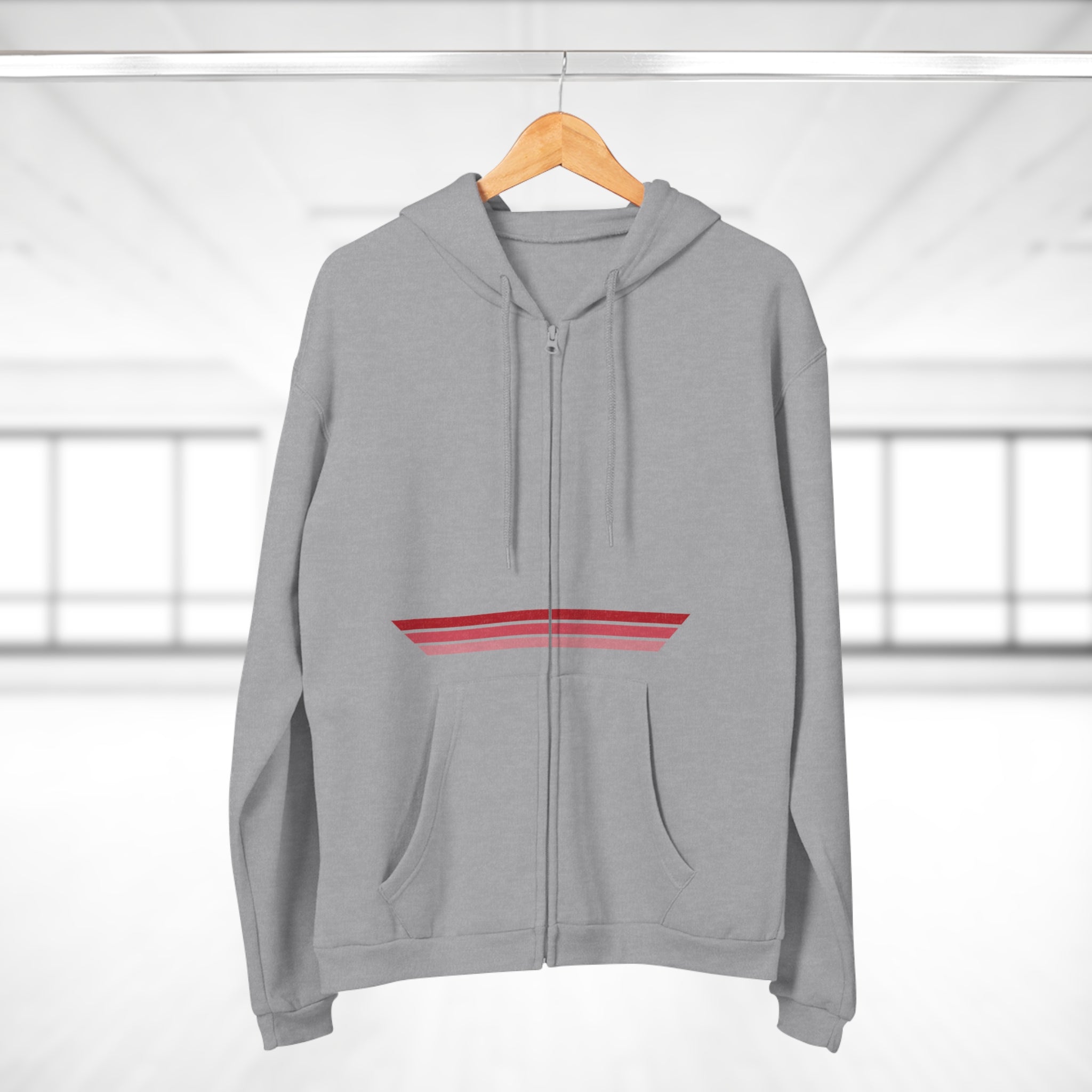 Unisex Hooded Zip Sweatshirt - Trainwreck