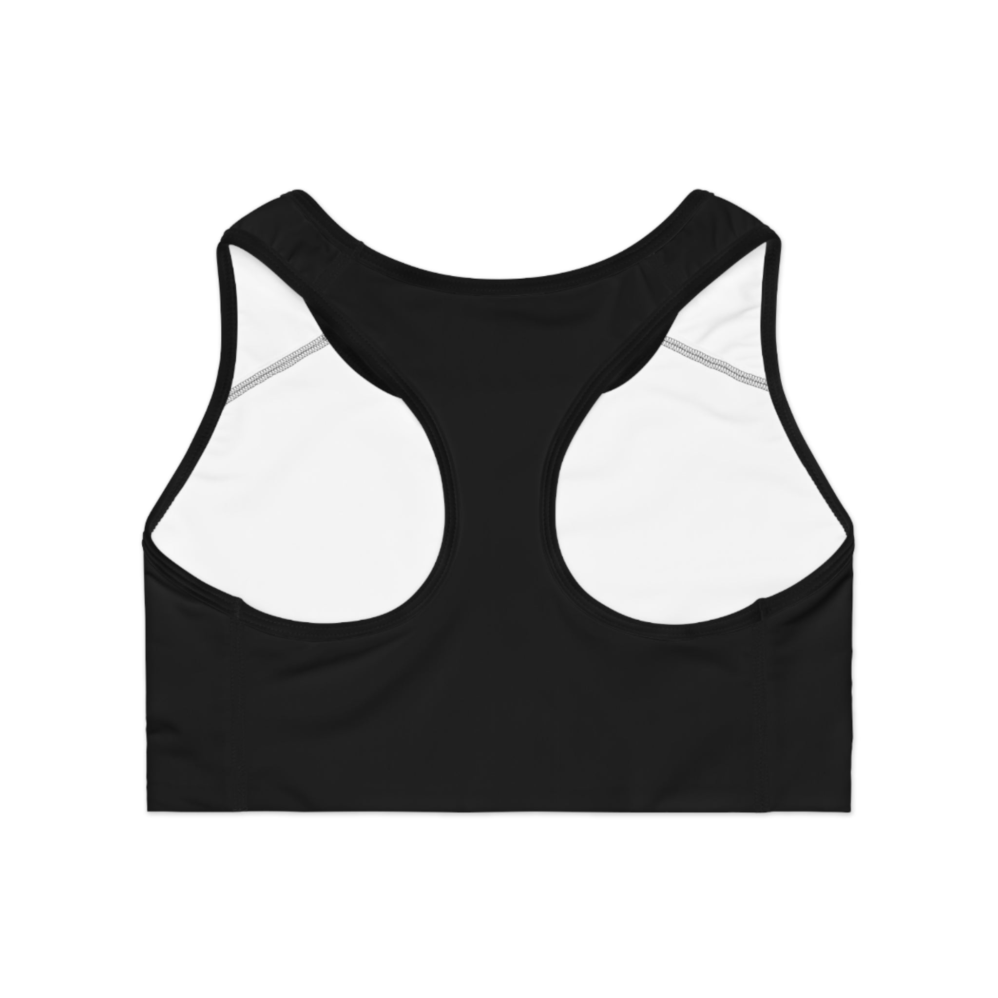 Sports Bra (AOP) - LIVE (Black)