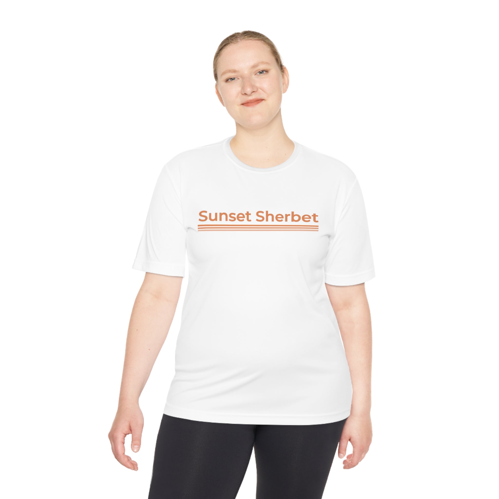 Unisex Moisture Wicking Tee - Sunset Sherbet