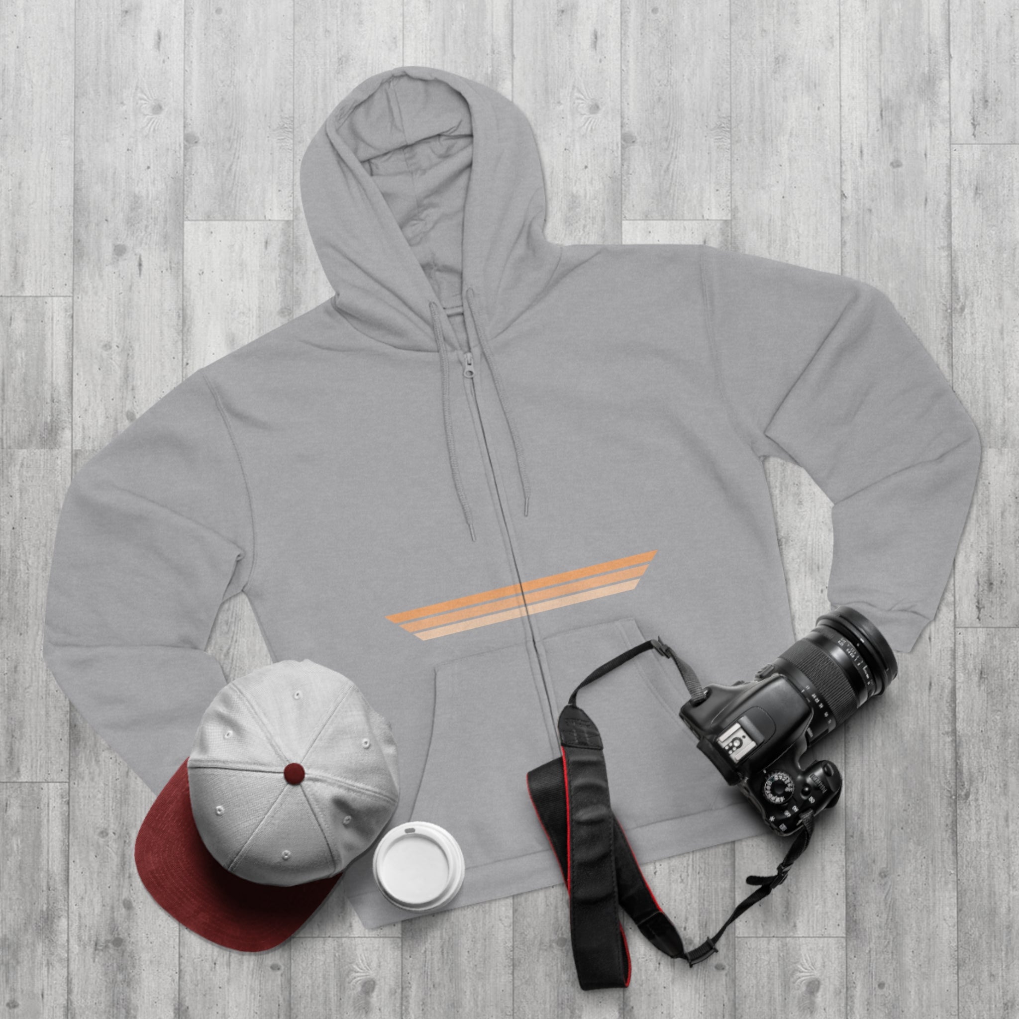 Unisex Hooded Zip Sweatshirt - Wedding Cake
