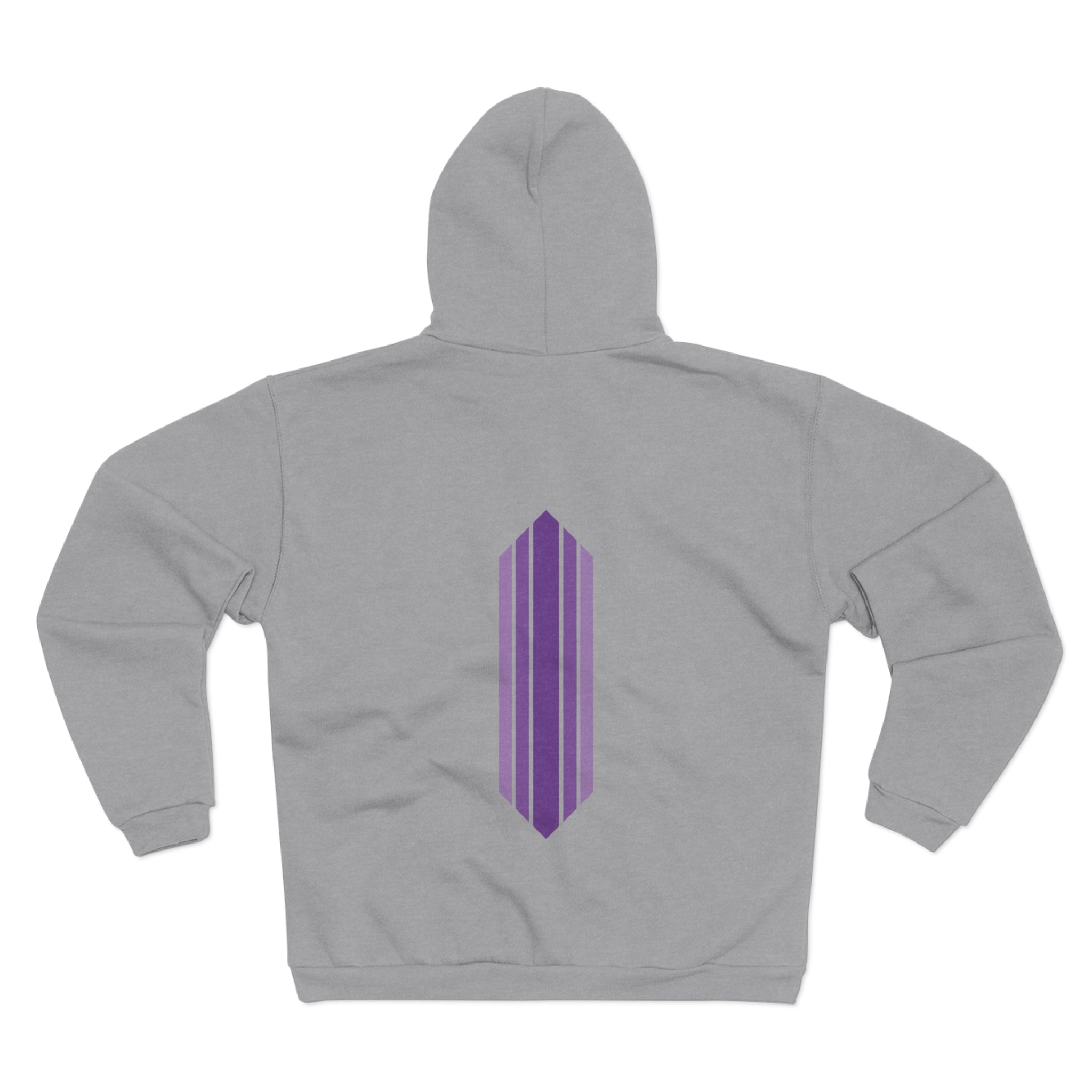 Unisex Hooded Zip Sweatshirt - Grape Ape