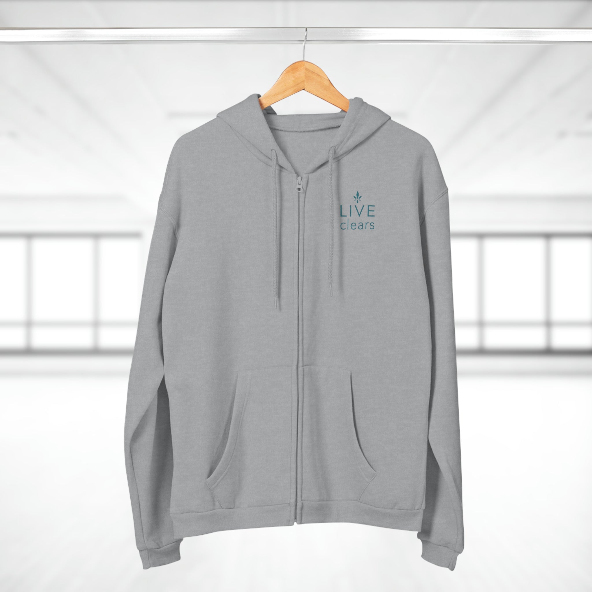 Unisex Hooded Zip Sweatshirt - SUZIES, CLEARS & LIVE