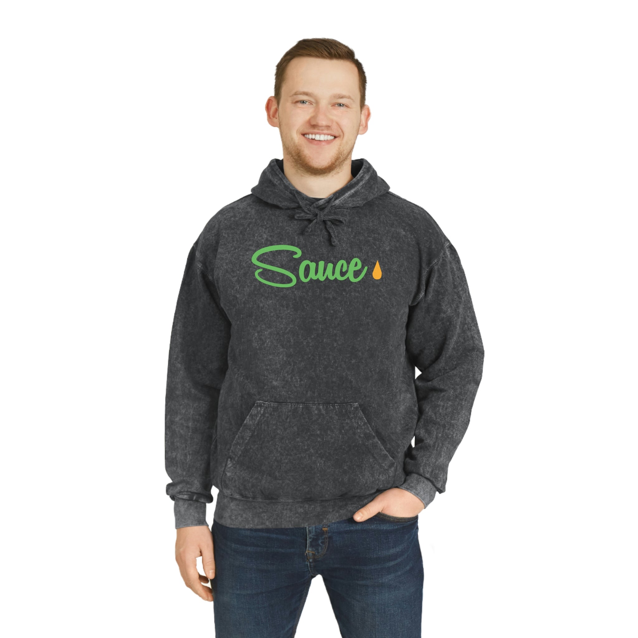 Unisex Mineral Wash Hoodie - SAUCE
