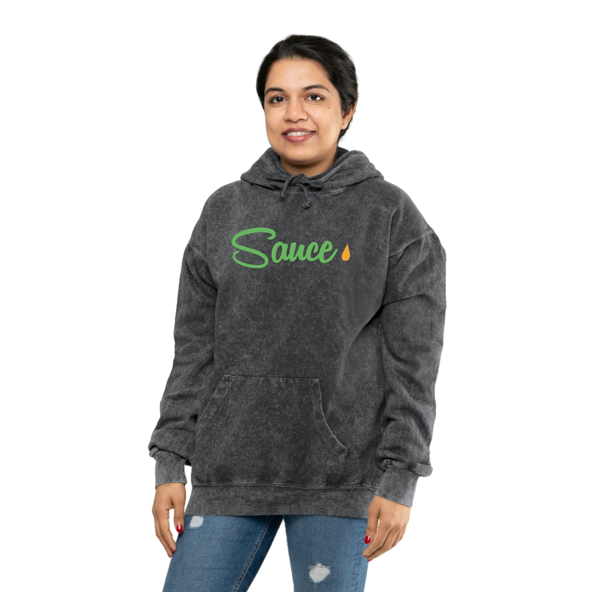 Unisex Mineral Wash Hoodie - SAUCE