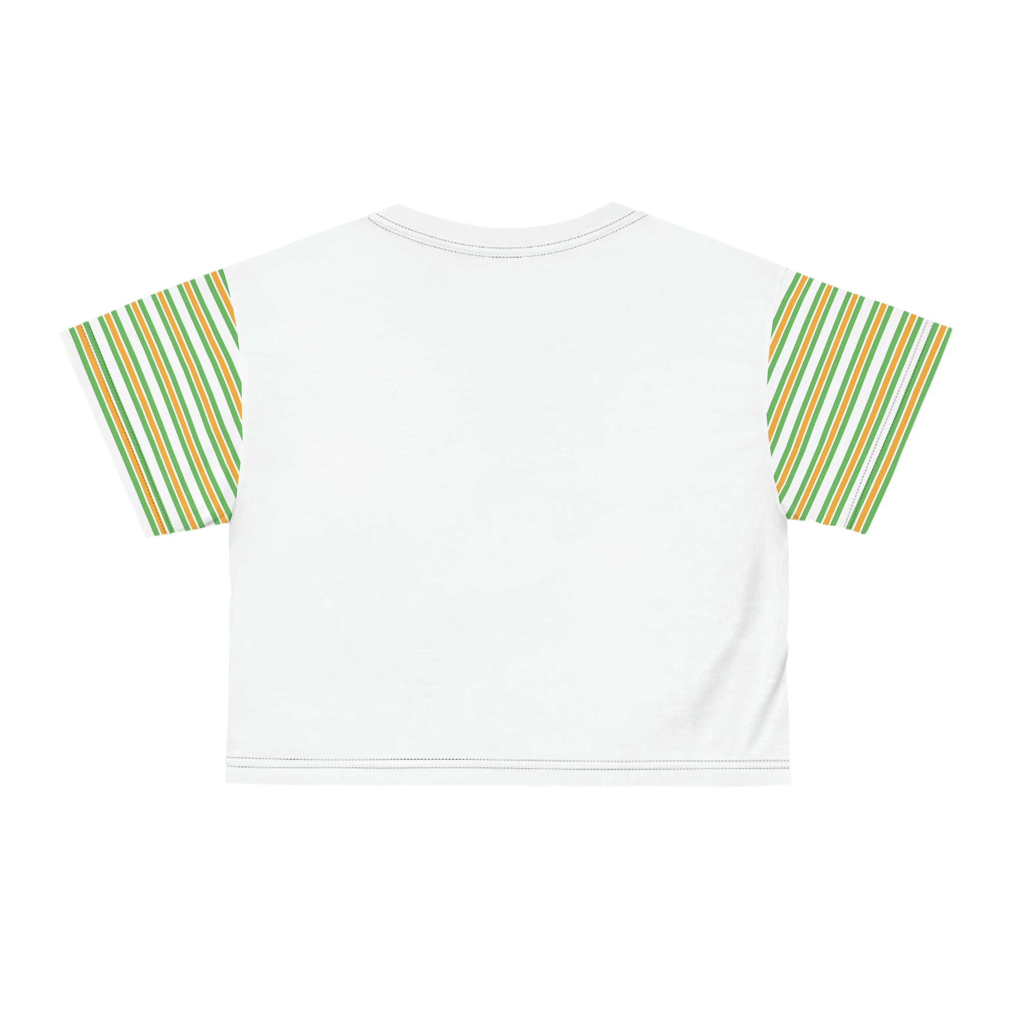 WHITE AOP Crop Tee - SAUCE