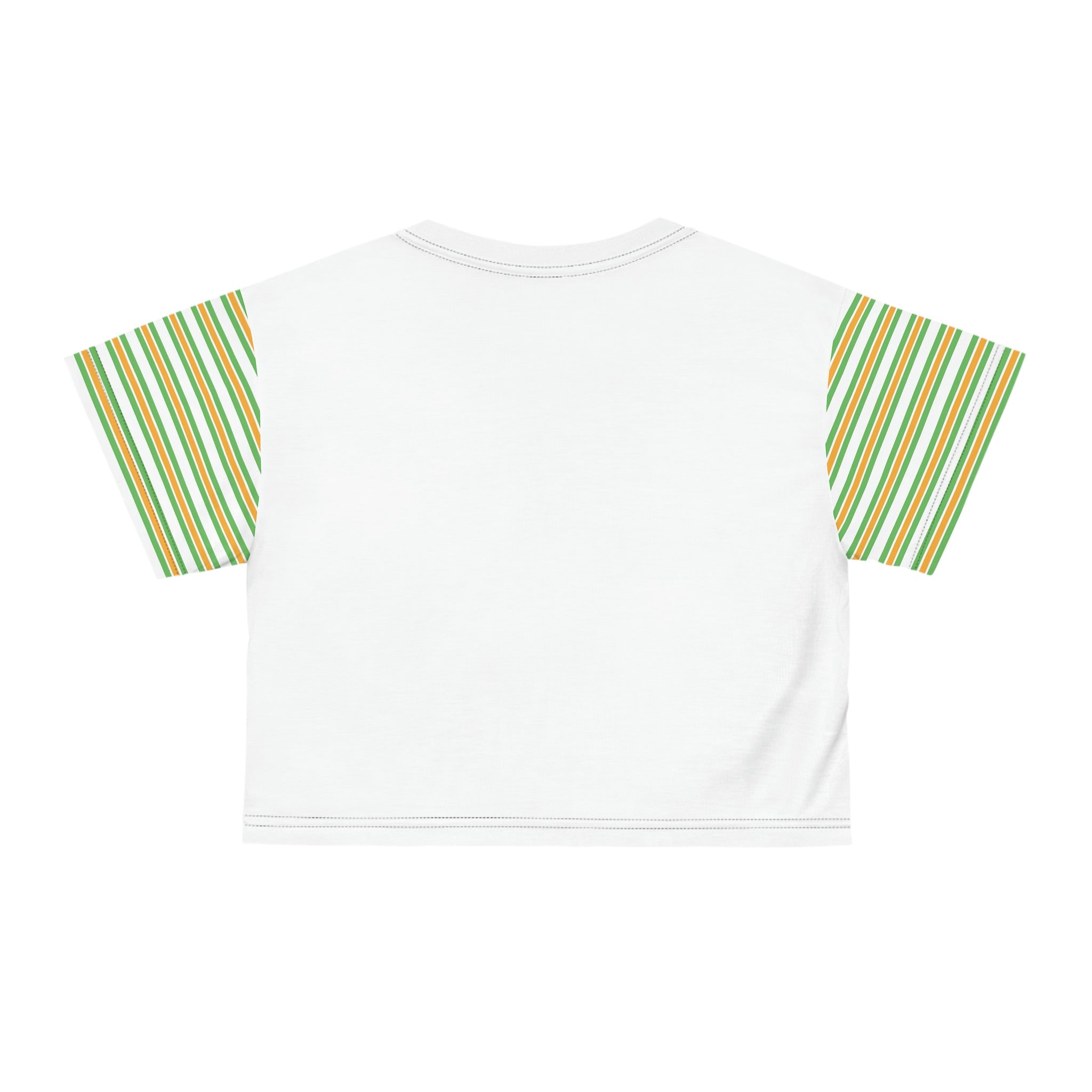 WHITE AOP Crop Tee - SAUCE