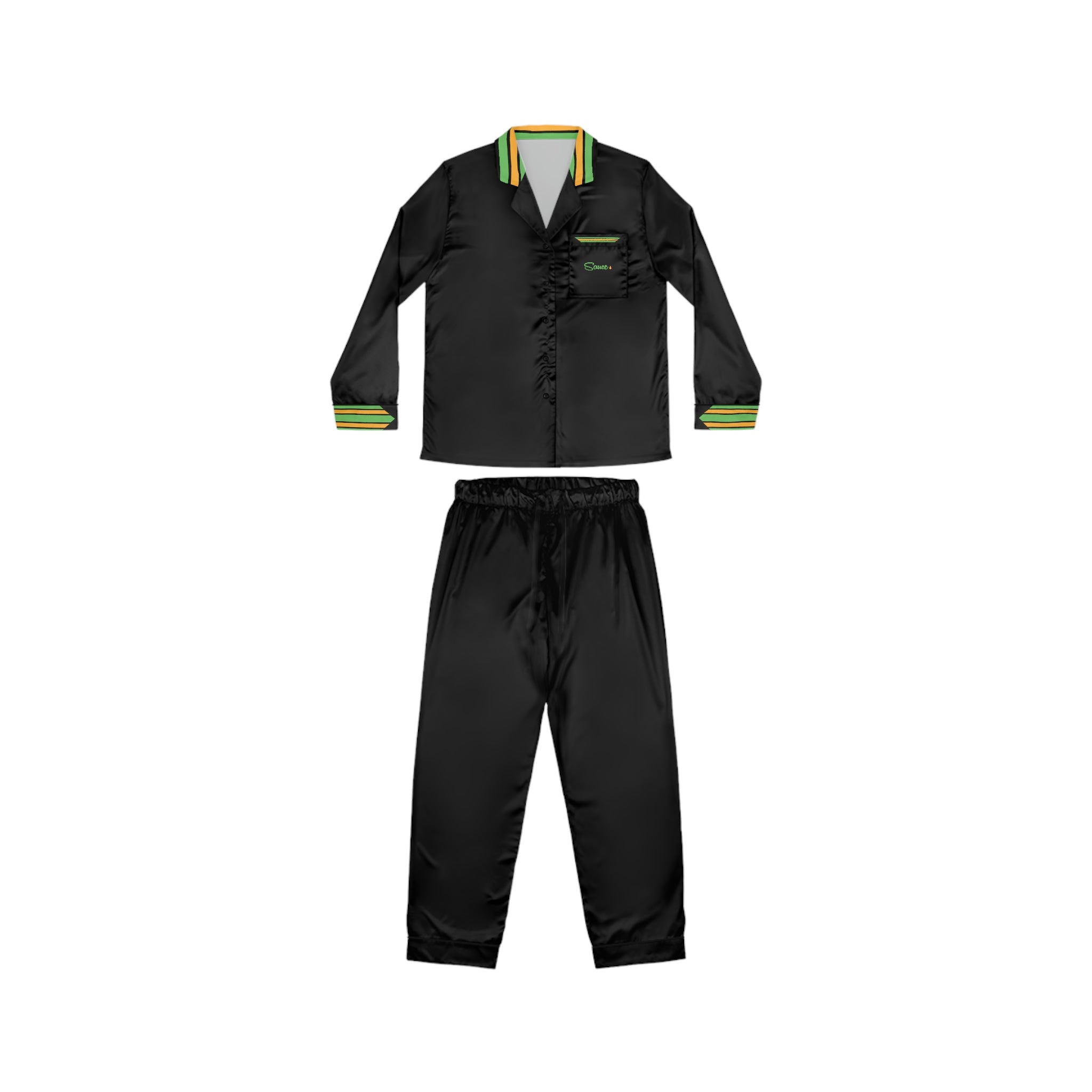 Women's Satin Pajamas (AOP) - SAUCE