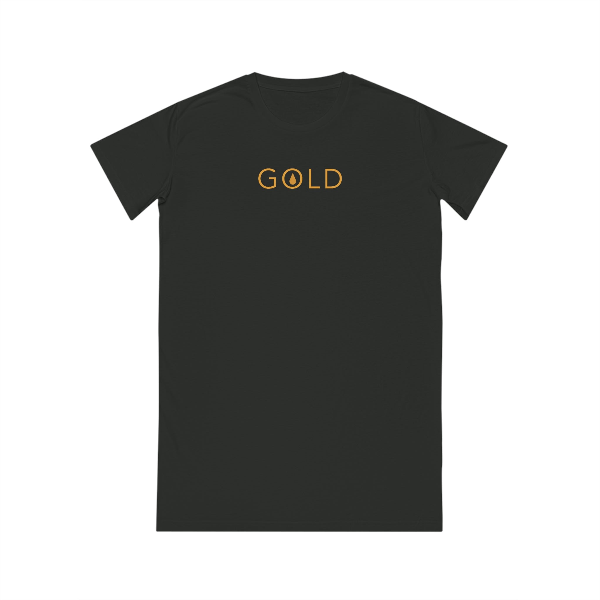 Spinner T-Shirt Dress - GOLD