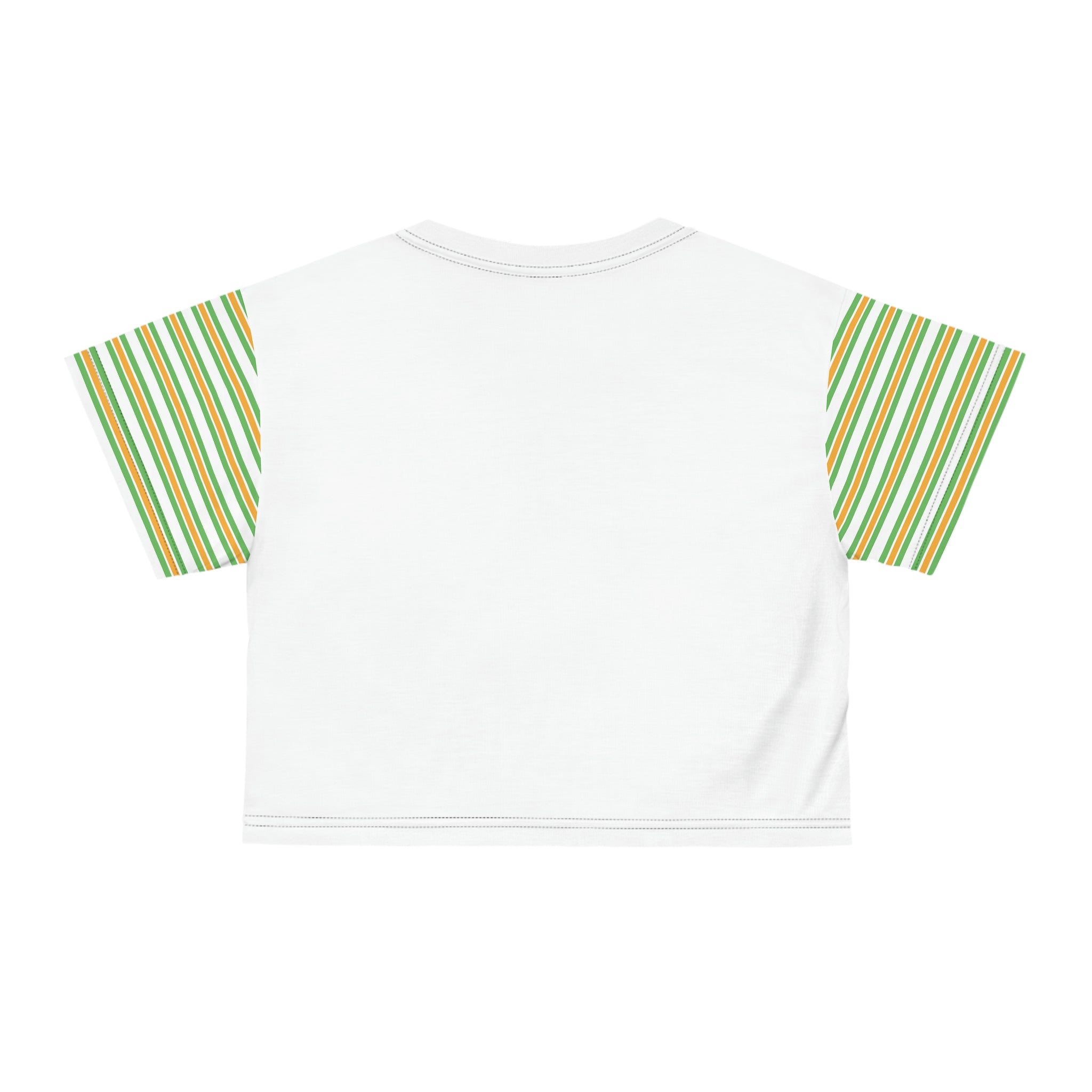 WHITE AOP Crop Tee - SAUCE